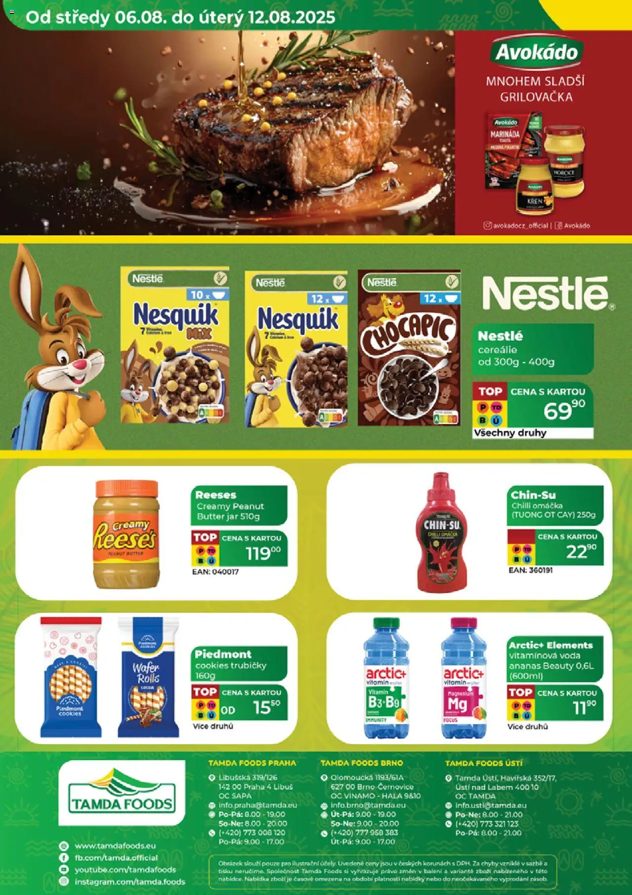 Tamda Foods leták od 06.08.2025 | Strana: 52 | Produkty: Ananas, Nesquik, Marináda, Jar