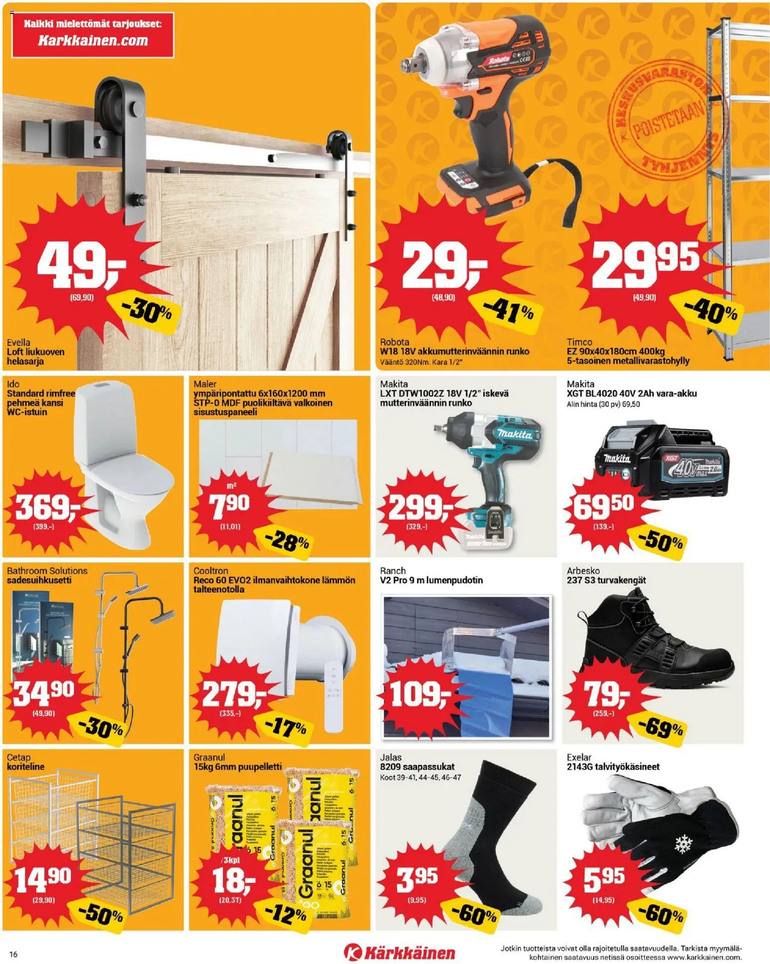 Kärkkäinen tarjoukset – voimassa 18.02.2026 alkaen | Sivu: 16 | Tuotteet: Kansi