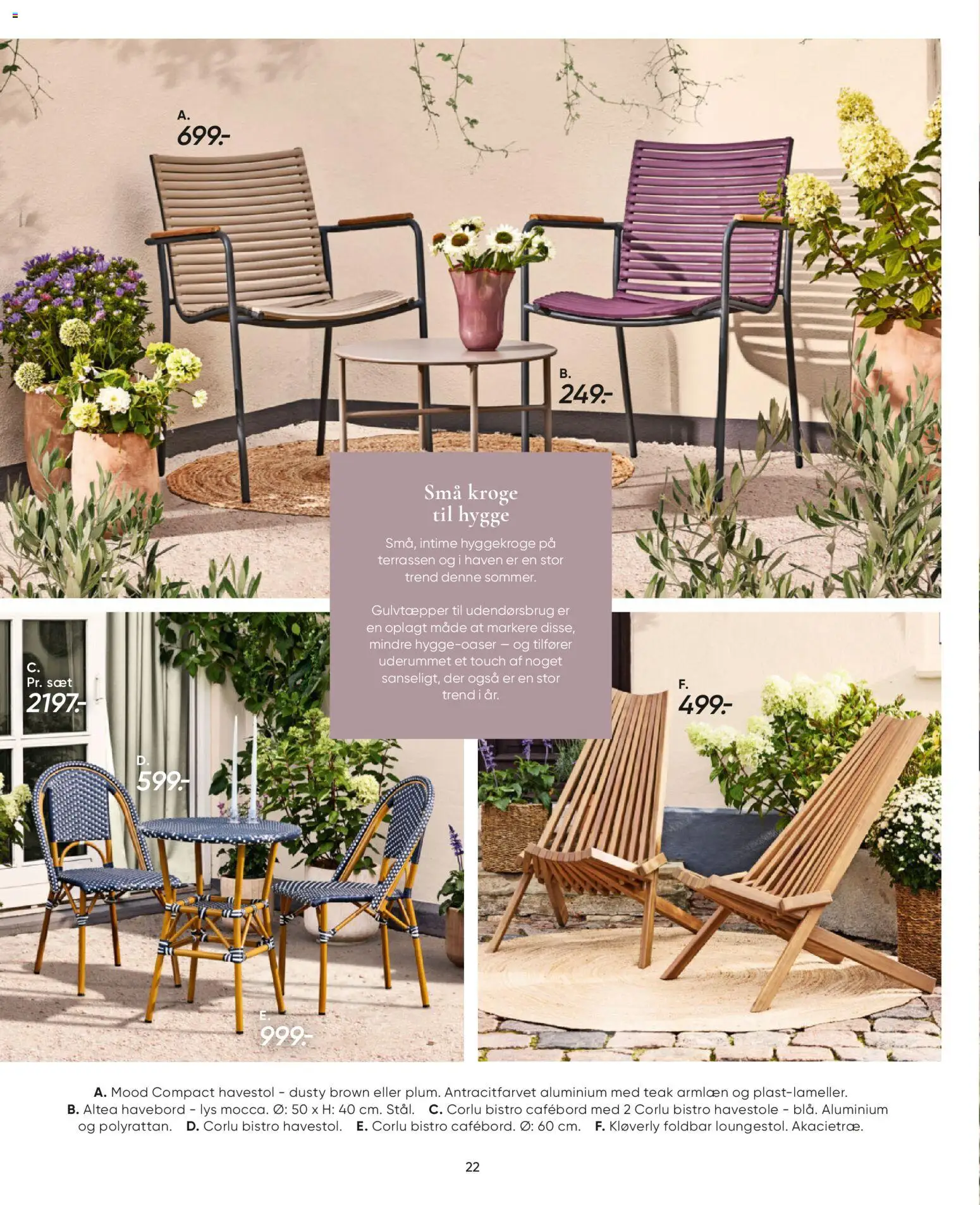 Bilka tilbudsavis – gyldig fra 17.04.2026 | Side: 22 | Produkter: Havestole