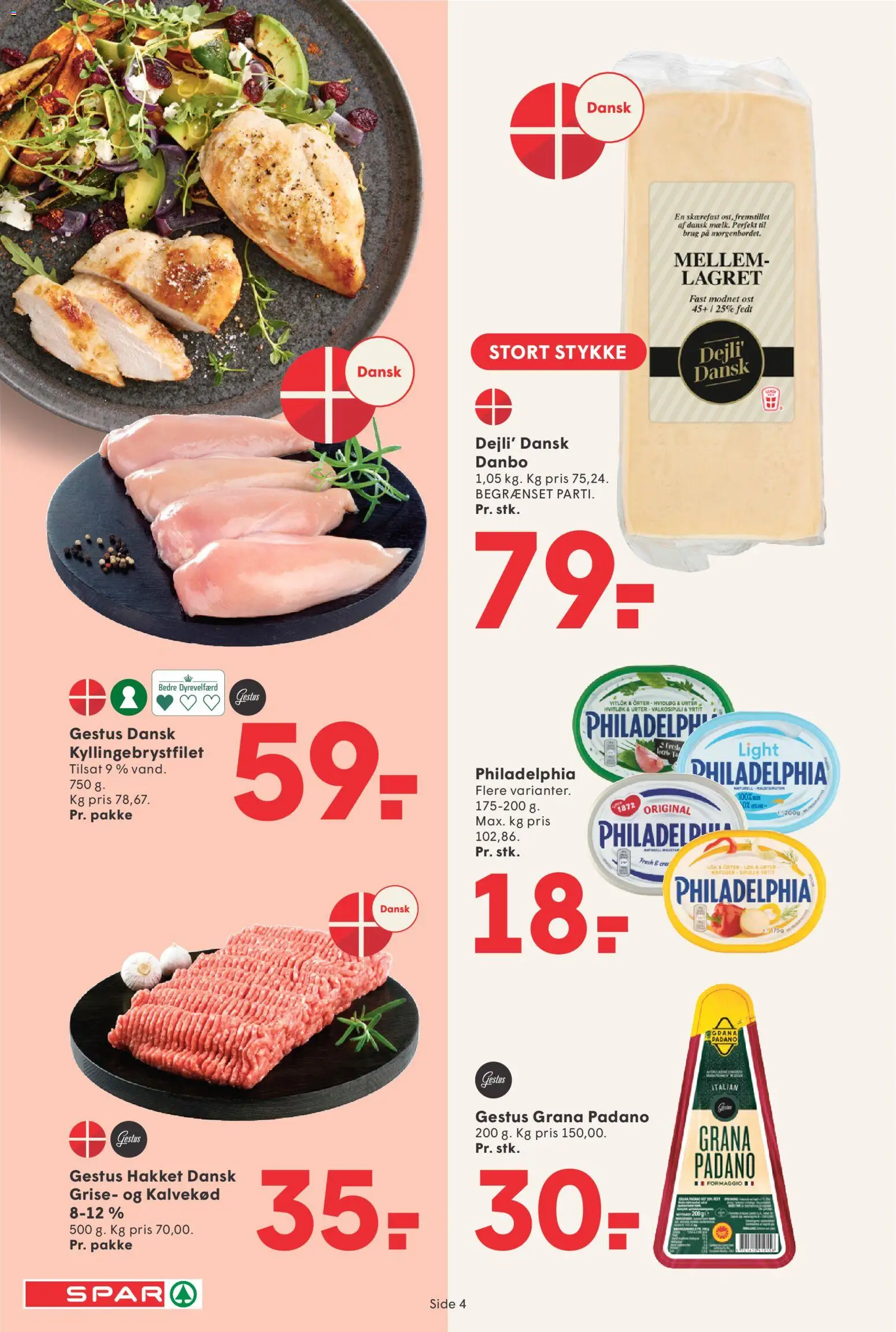 Spar tilbudsavis – gyldig fra 20.02.2026 | Side: 4 | Produkter: Ost, Løg