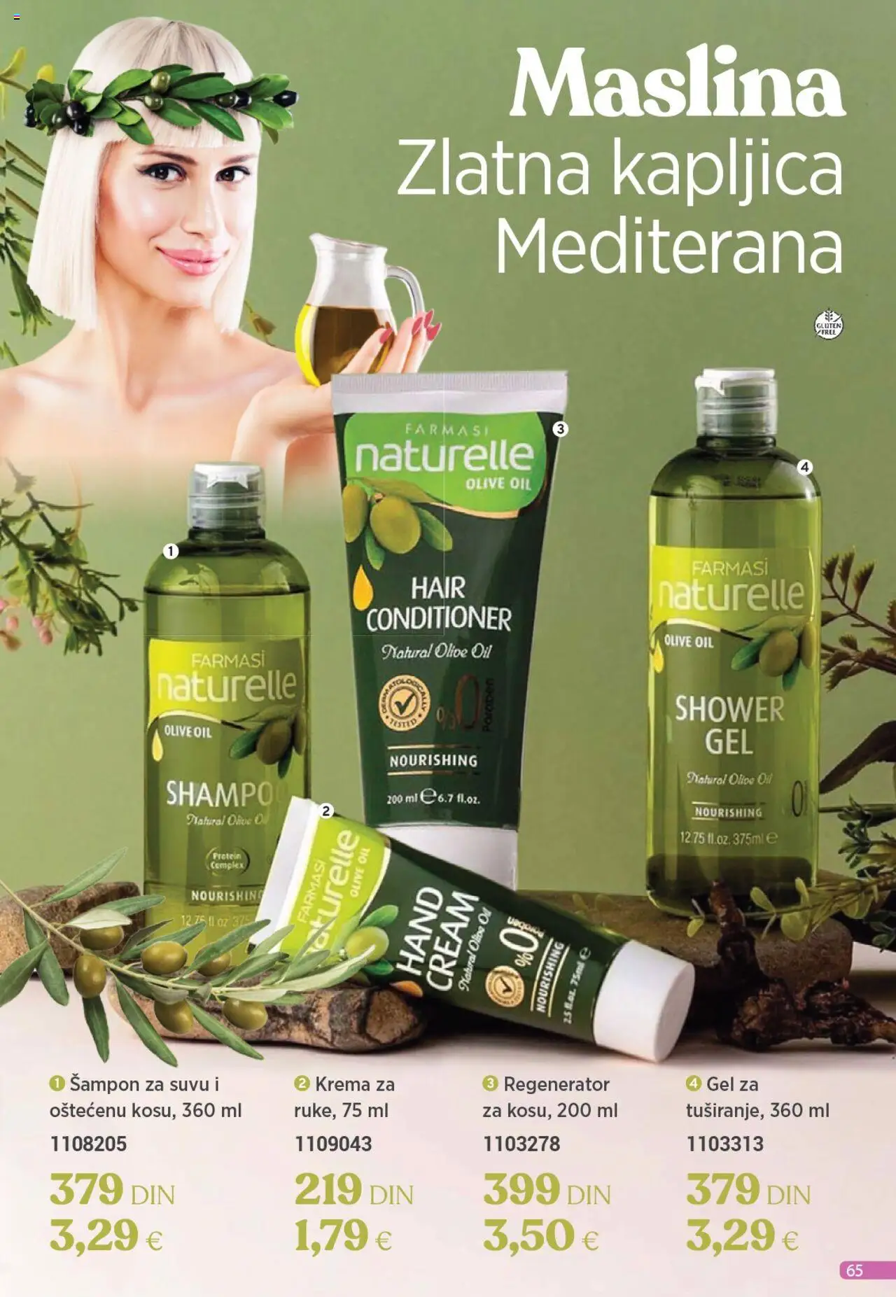 Farmasi katalog - važi od 01.08.2025 | Strana: 65 | Proizvode: Protein, Šampon, Krema