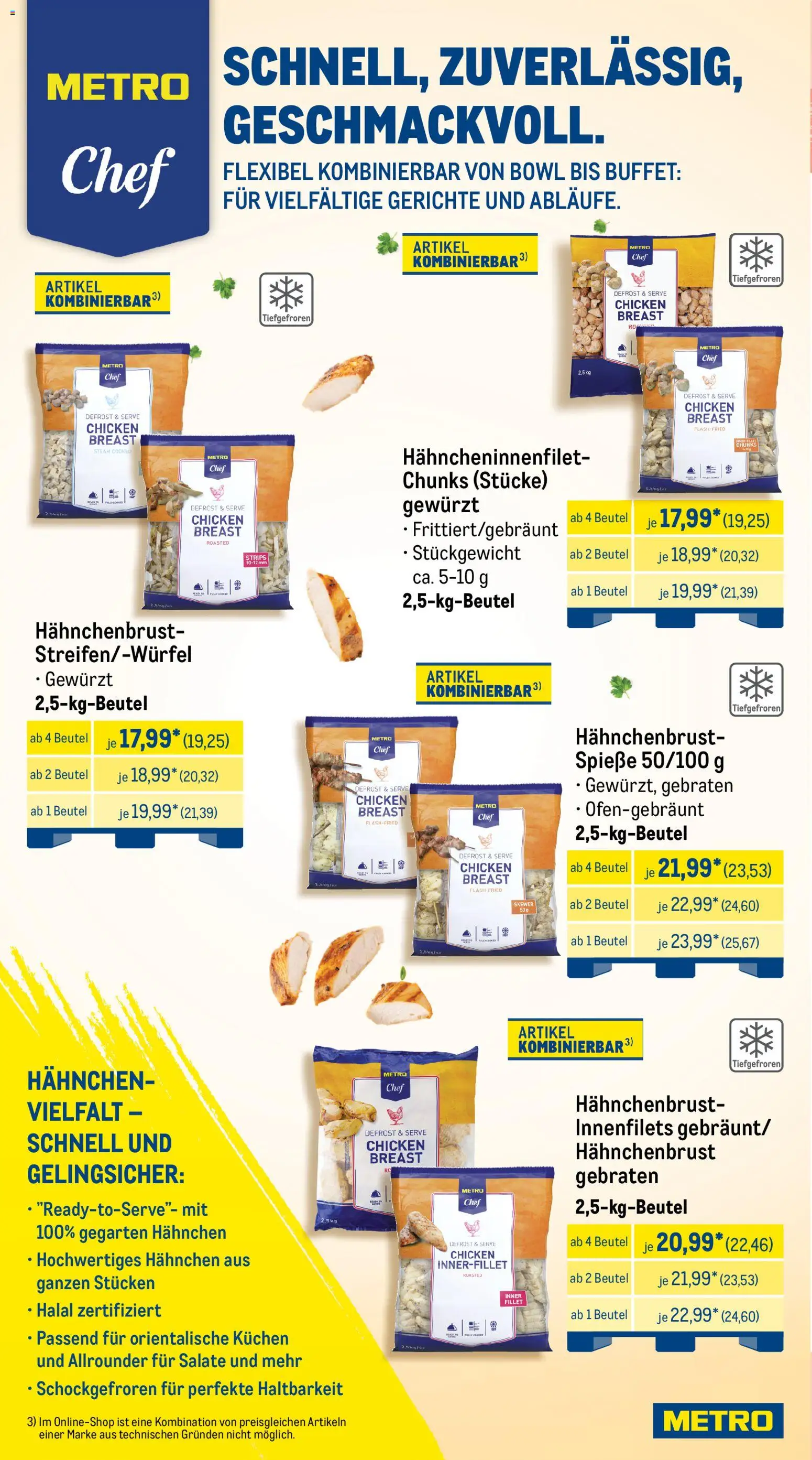 Metro Prospekt 	 – gültig ab 23.02.2026 | Seite: 2 | Produkte: Hahnchen, Spieße, Kuchen, Hahnchenbrust