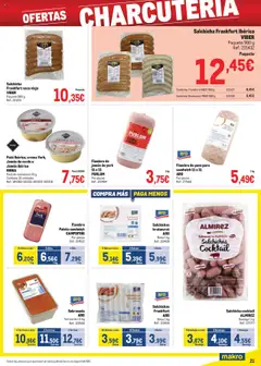 Makro - Precios Canarias │ válido desde el 07.07.2025 | Página: 21 | Productos: Jamón ibérico, Jamón, Paté, Bandeja