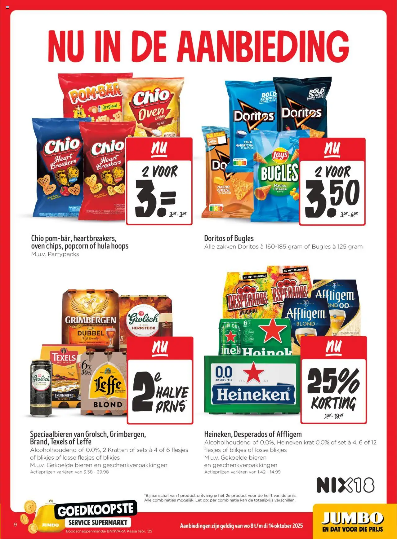 {H1} | Pagina: 9 | Producten: Kan, Chips, Borjúlábszár, Doritos