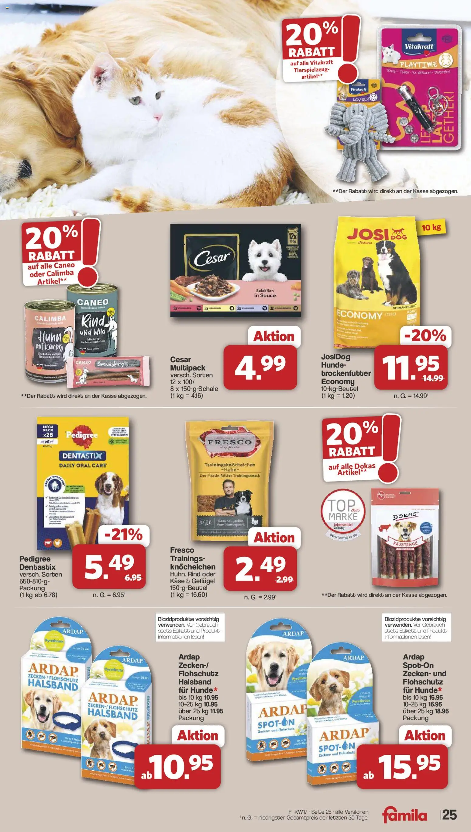 Famila Nordwest Prospekt 	 – gültig ab 20.04.2026 | Seite: 27 | Produkte: Käse, Pedigree