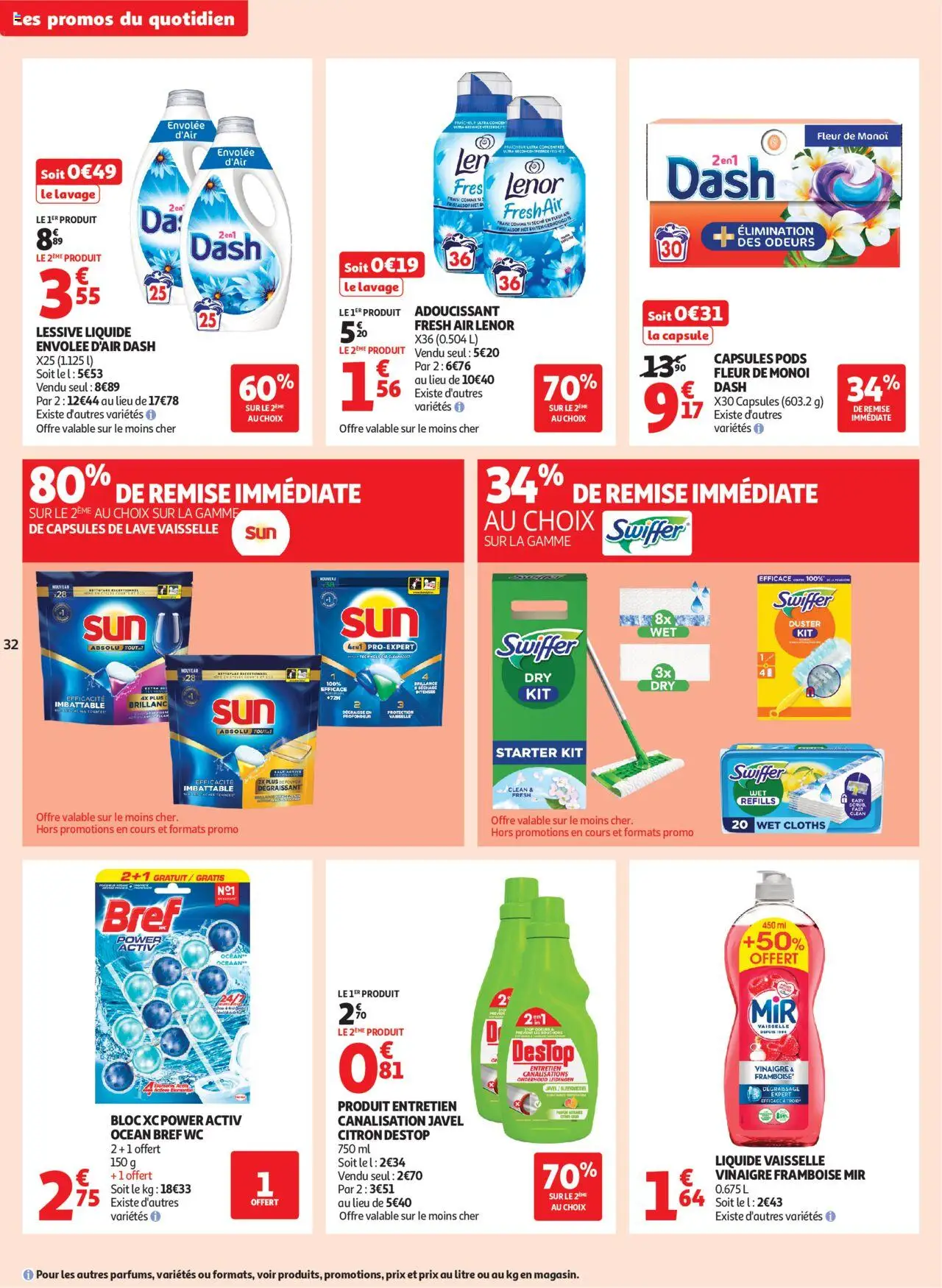  | Page: 32 | Produits: Citron, Framboise, Lessive Liquide, Vinaigre