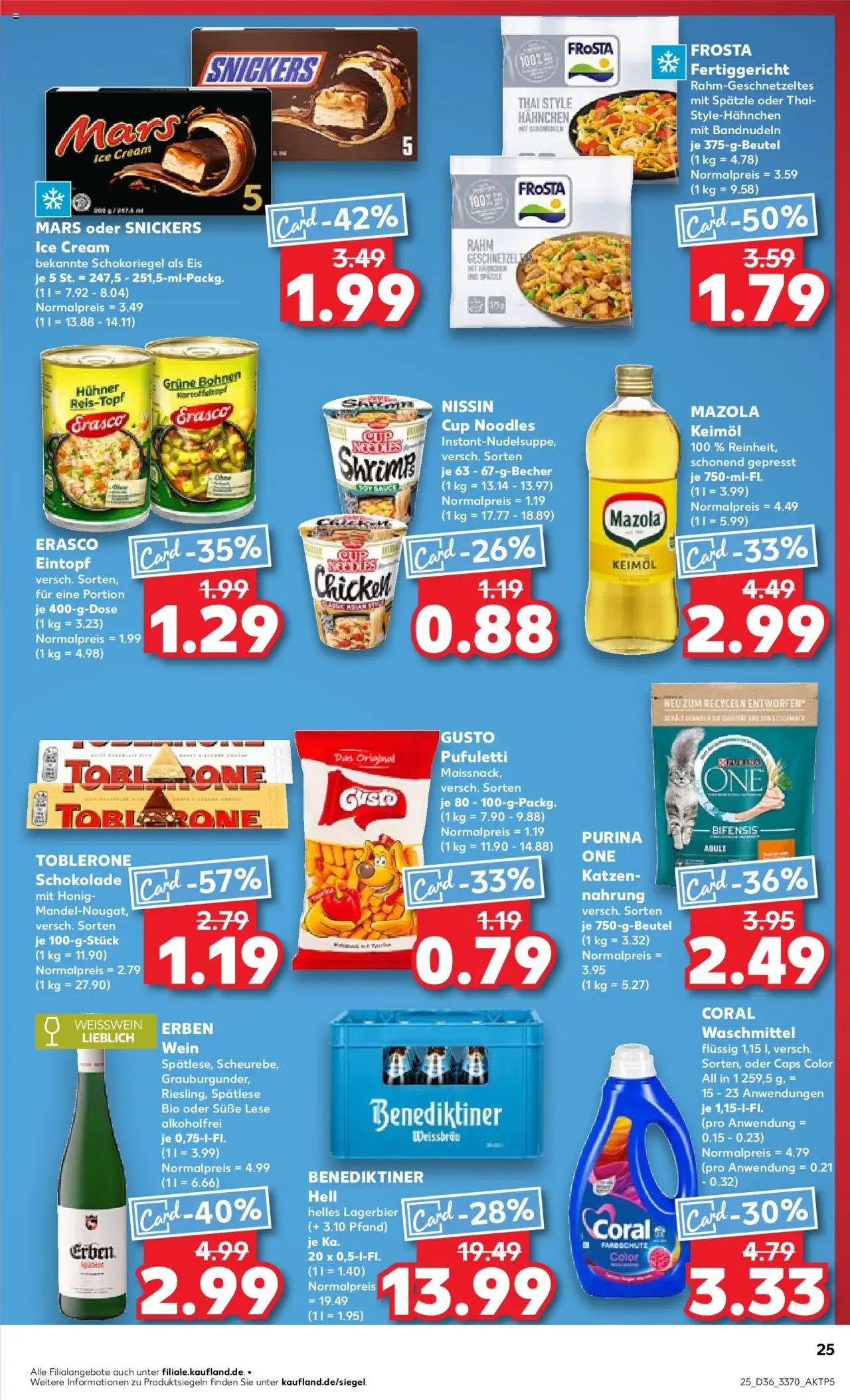 Kaufland prospekt Berlin	 – gültig ab 07.09.2025 | Seite: 25 | Produkte: Hahnchen, Schokolade, Coral waschmittel, Wein