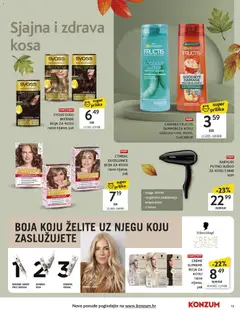 CREME SUPREME BOJA ZA KOSU, razne nijanse, pak - Pregled kataloga iz trgovine Konzum, vrijedi od 04.11.2025 | Stranica: 13