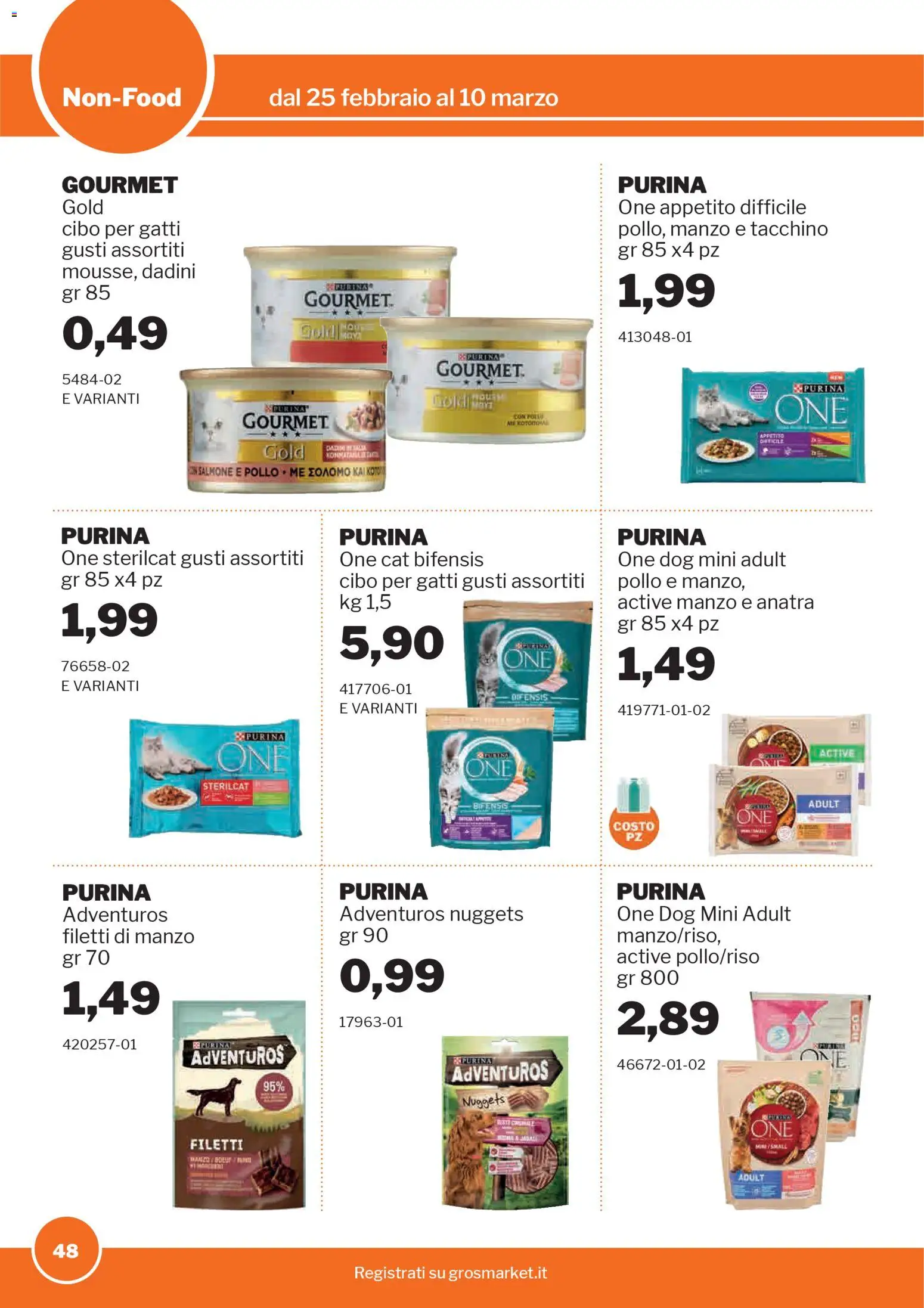 Volantino Sogegross del 25.02.2026 | Pagina: 47 | Prodotti: Pollo, Salmone, Nuggets, Tacchino