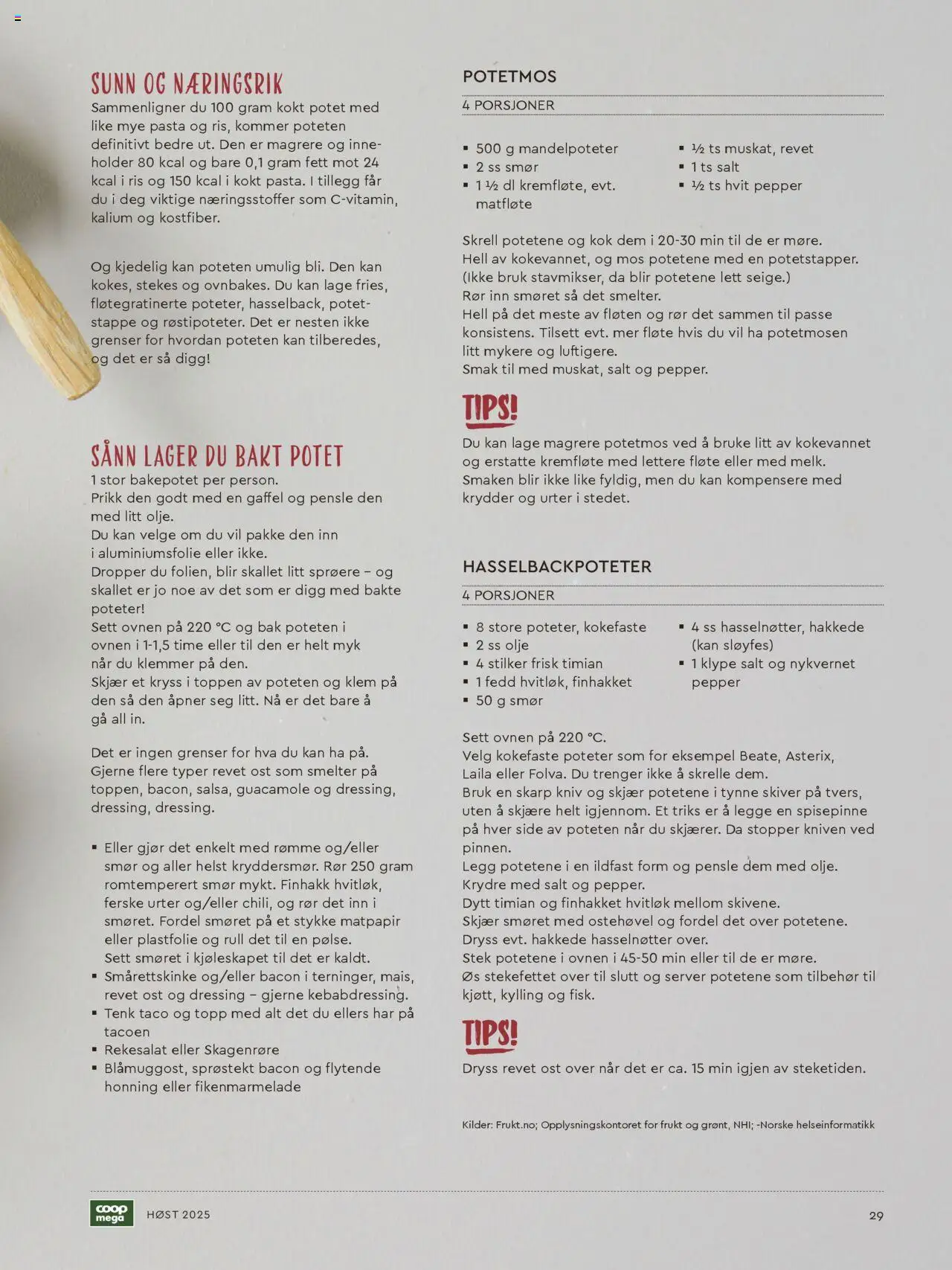 {H1} | Side: 29 | Produkter: Ost, Olje, Dressing, Пов'язка еластична