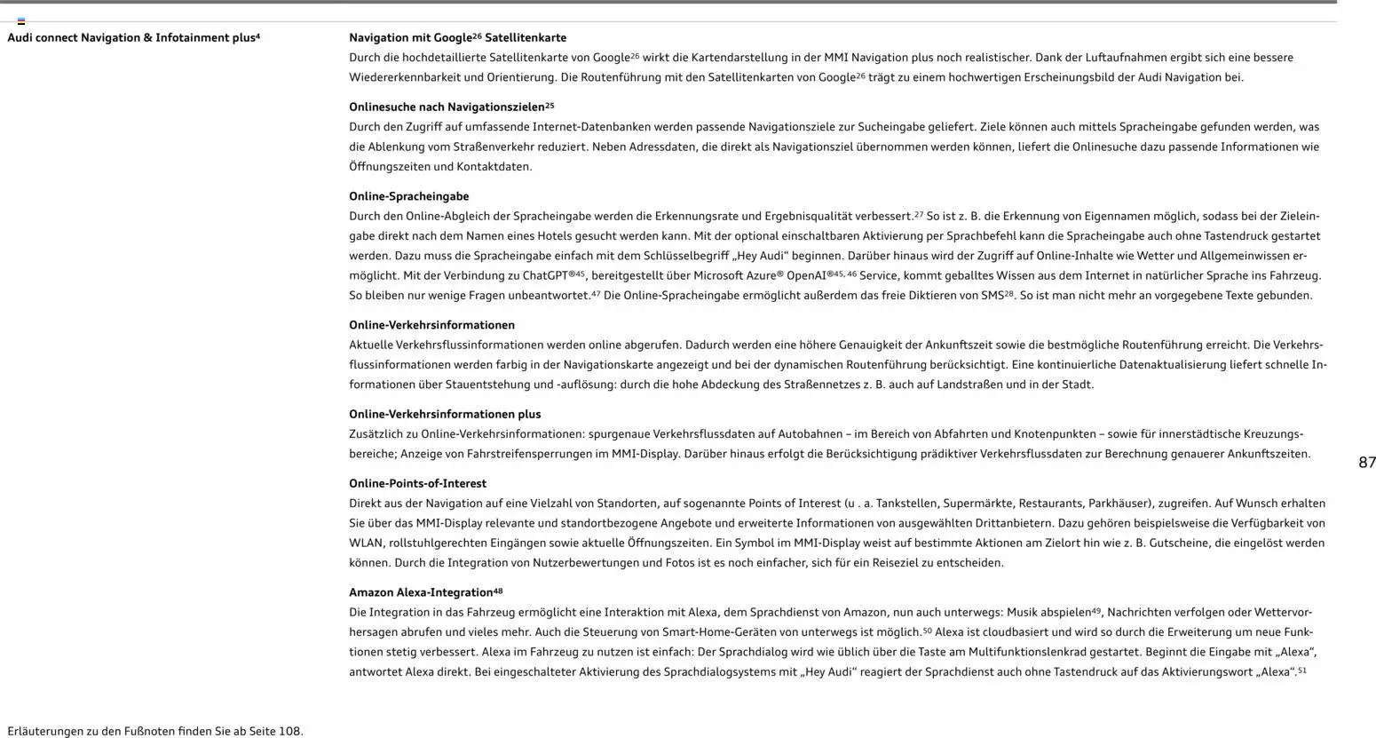 Audi A1 Sportback / A1 allstreet – gültig ab 28.10.2025 | Seite: 87