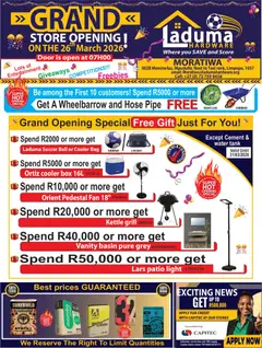 Laduma Hardware specials catalogue – valid from 26.03.2026