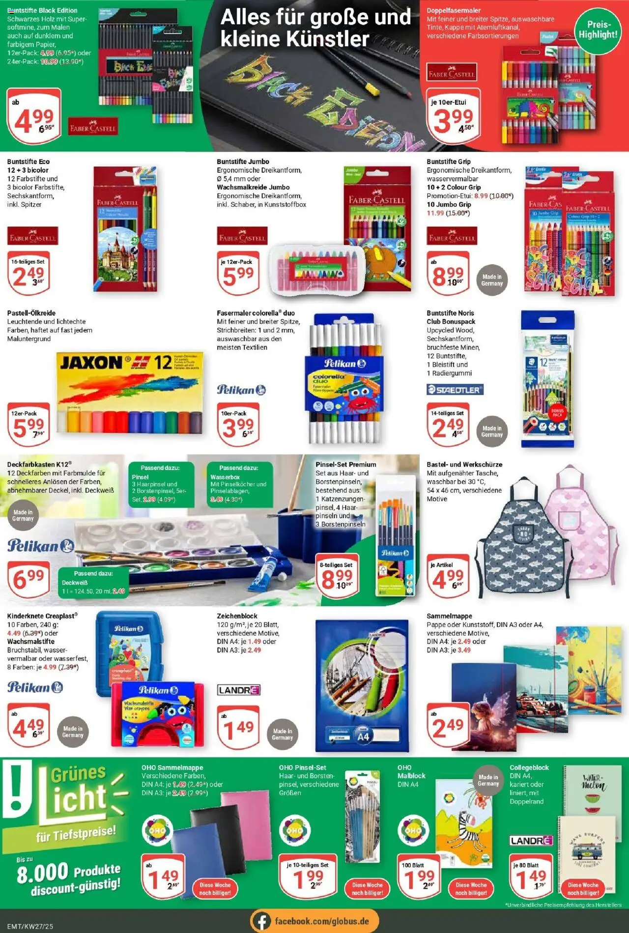 Globus prospekt Mittelhausen	 - gültig ab dem 29.06.2025 | Seite: 32 | Produkte: Pinsel, Wasser, Notebook, Kappe