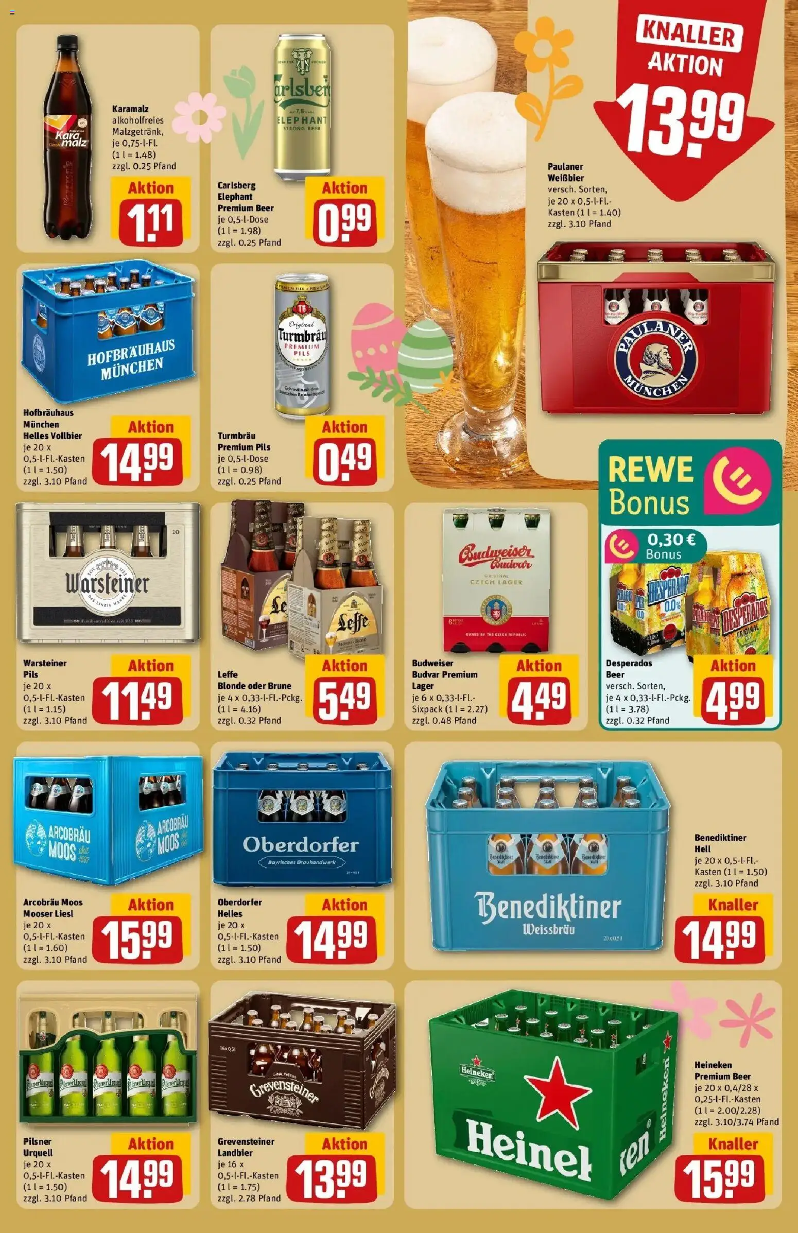 Rewe Prospekt Dachau	 – gültig ab 15.03.2026 | Seite: 19 | Produkte: Weißbier, Pils, Heineken, Desperados