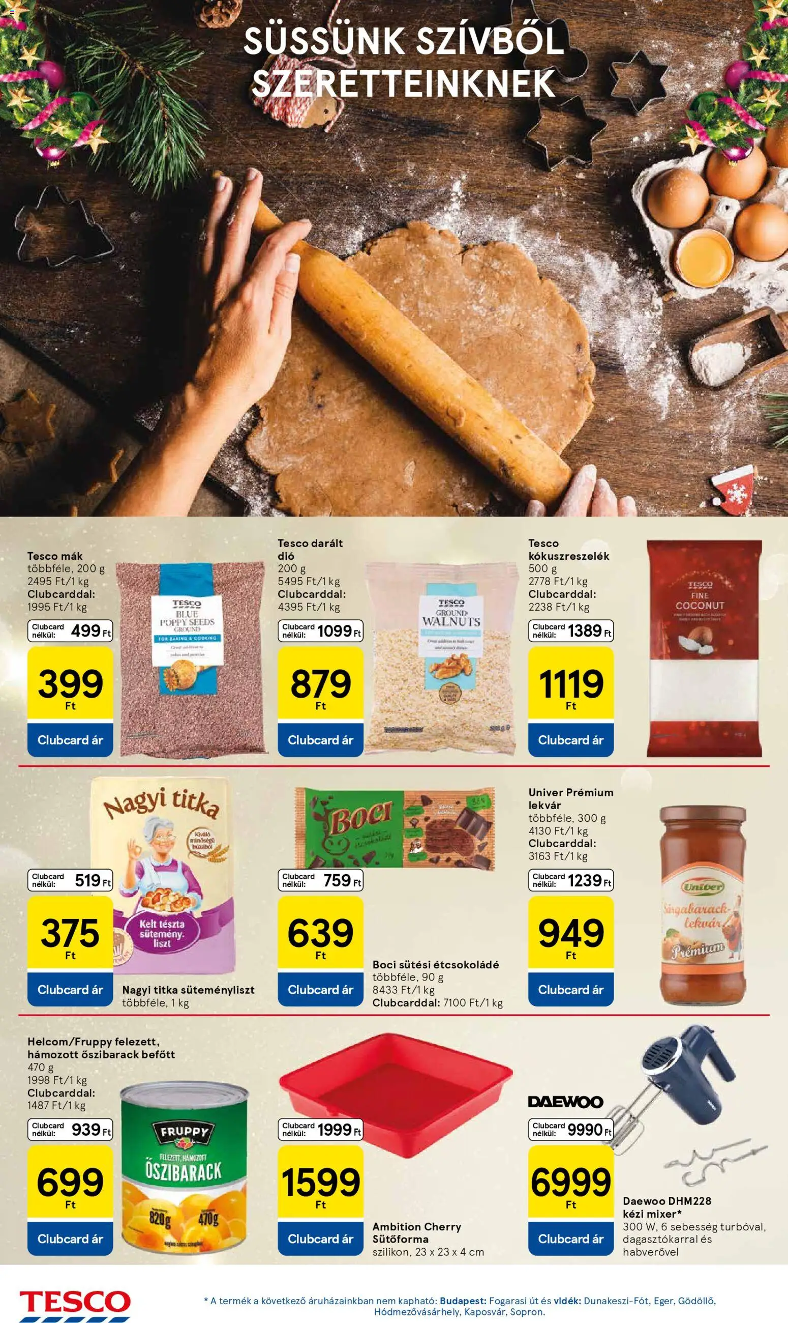 Tesco akciós ujság - amely érvényes a következő dátumtól: 04.12.2025 | Oldal: 10 | Termékek: Őszibarack, Sütőforma, Lekvár, Mák