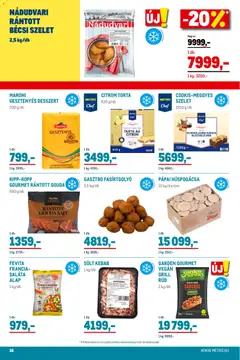 Metro - Élelmiszer és Szezonális katalógus 2025/11 - amely érvényes a következő dátumtól: 02.11.2025 | Oldal: 16 | Termékek: Torta, Sajt, Saláta, Citrom
