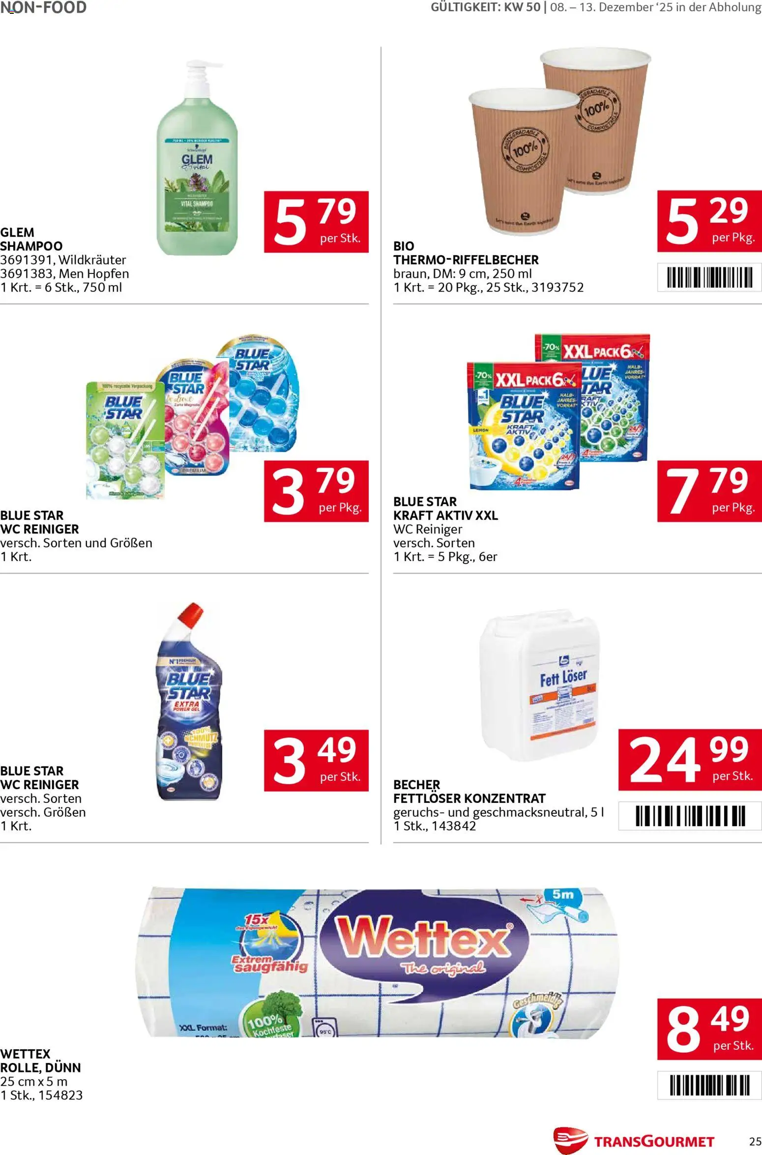Transgourmet Flugblatt gültig ab 08.12.2025 | Seite: 25 | Produkte: Shampoo