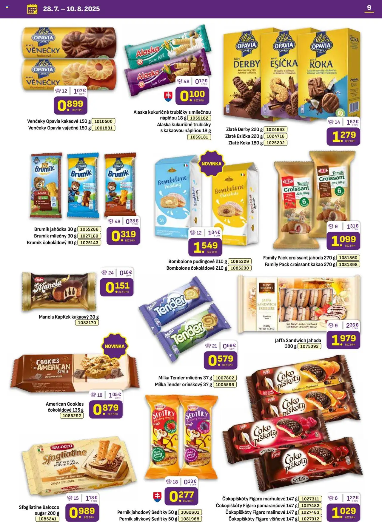 Libex leták │ platný od 28.07.2025 | Strana: 9 | Produkty: Croissant, Milka, Kakao