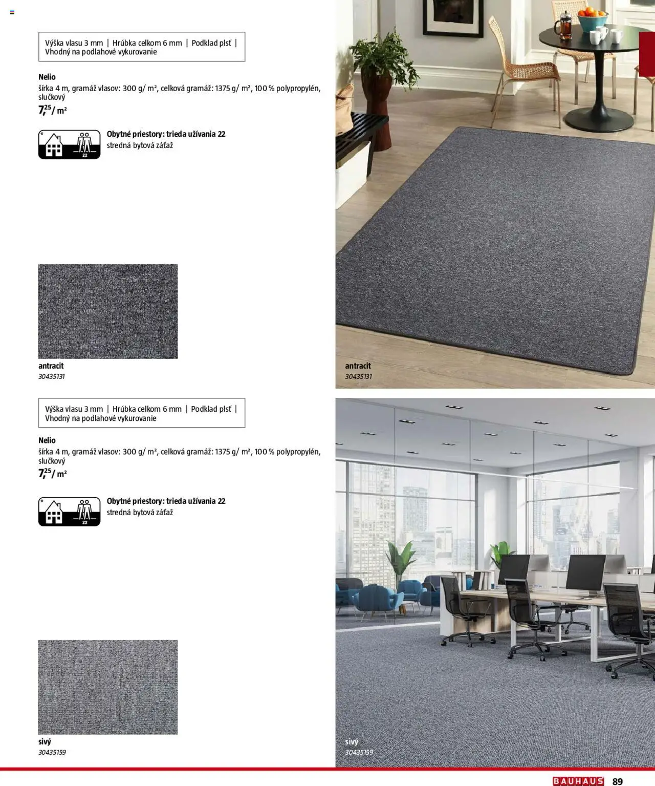 Bauhaus katalóg Podlahové krytiny │ platný od 04.08.2025 | Strana: 89