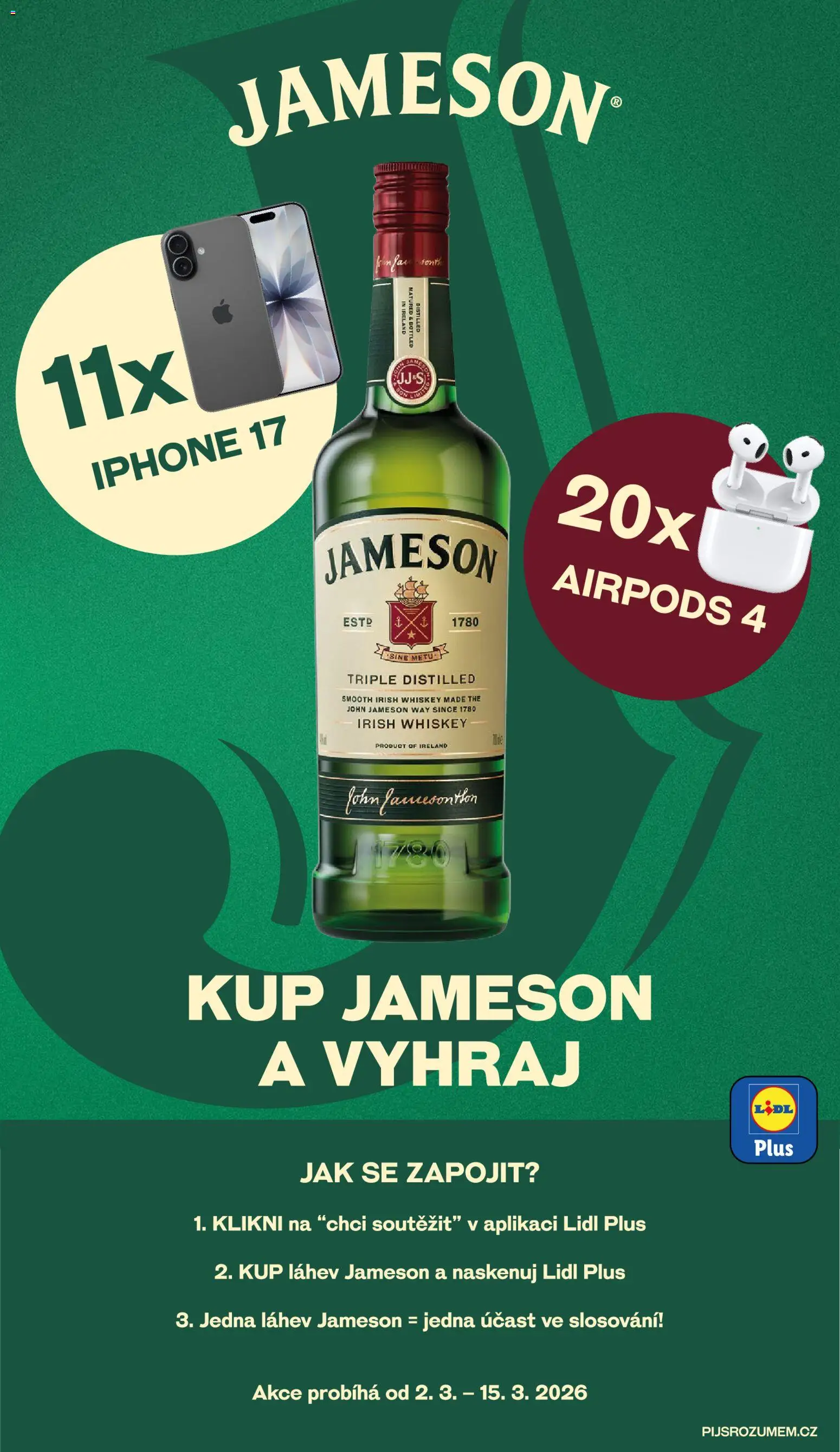 Lidl leták od 02.03.2026 | Strana: 28 | Produkty: Whiskey, Jameson, Smartphone, Láhev