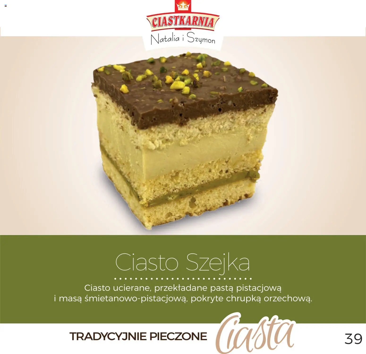 Topaz Gazetka - Ciasta  od 01.12.2025 | Strona: 39 | Produkty: Ciasto