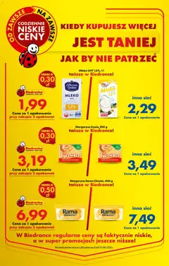 Pogląd oferty "Margaryna Kasia, Margaryna Kasia, 250 g" - ważna od 20.04.2026 | Strona: 3 | Produkty: Margaryna kasia, Margaryna, Mleko