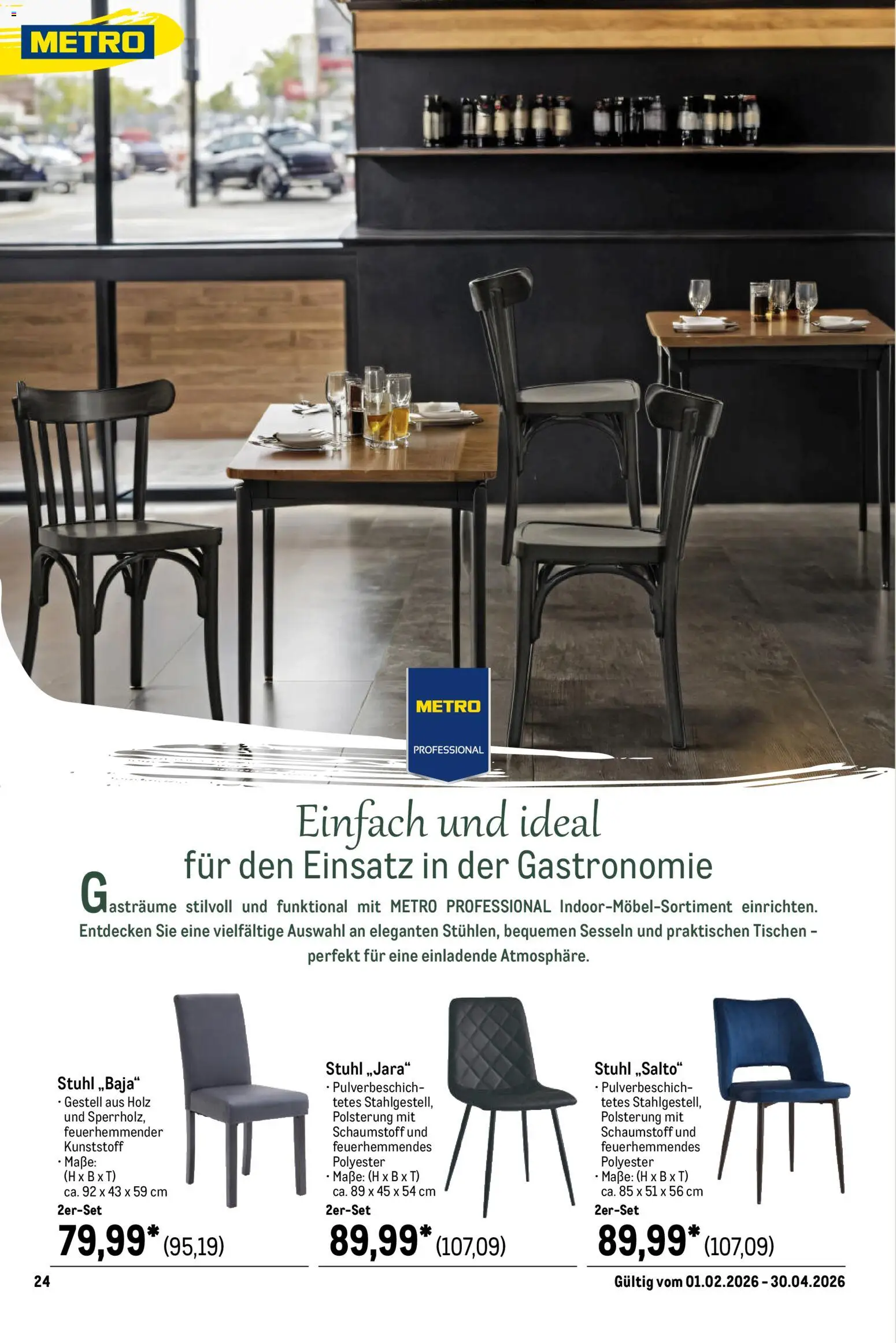 Metro Outdoor für Profis – gültig ab 01.02.2026 | Seite: 24 | Produkte: Stuhl