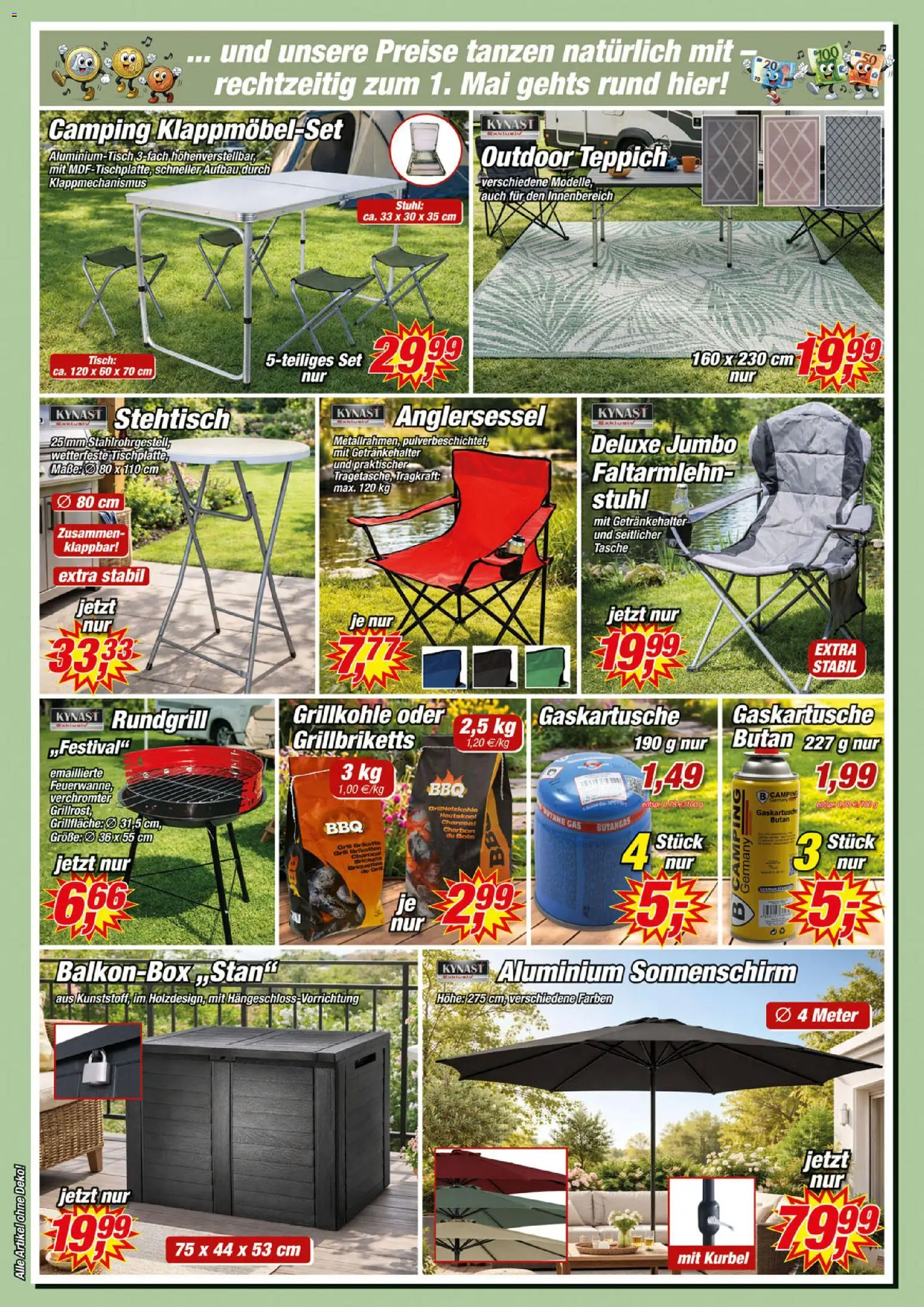 Posten Börse Prospekt 	 – gültig ab 25.04.2026 | Seite: 2 | Produkte: Tasche, Tisch, Stuhl, Sonnenschirm