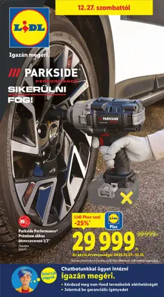 Lidl - Nonfood kínálatunk - amely érvényes a következő dátumtól: 27.12.2025