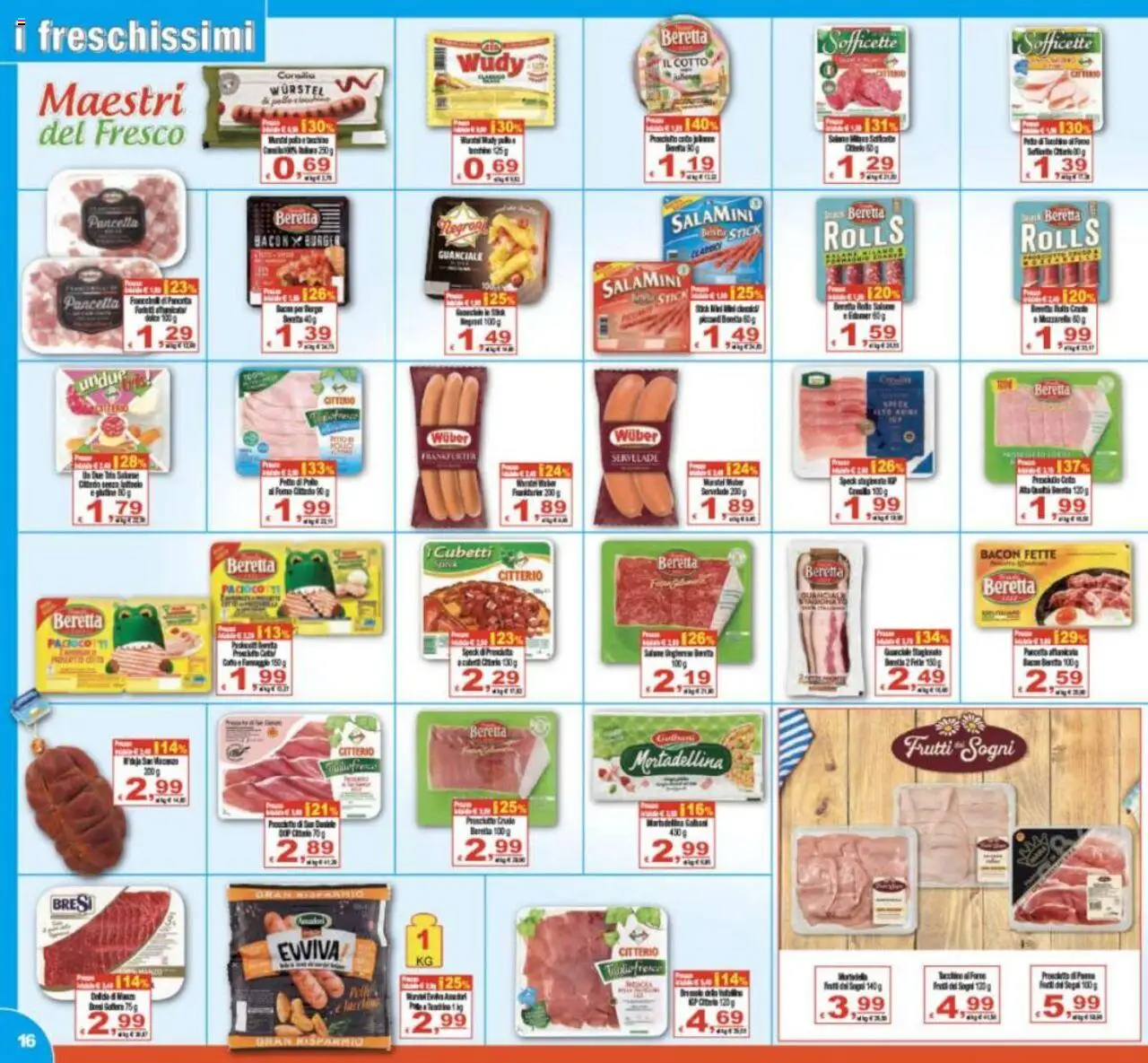 Volantino CTS del 17.10.2025 | Pagina: 16 | Prodotti: Pancetta, Wurstel, Guanciale