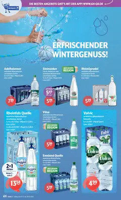 Getränke Hoffmann - Nordrhein - Westfalen ab 15.12.2025 gültig | Seite: 2 | Produkte: Mineralwasser, Rhonsprudel, Volvic, Rheinfels quelle