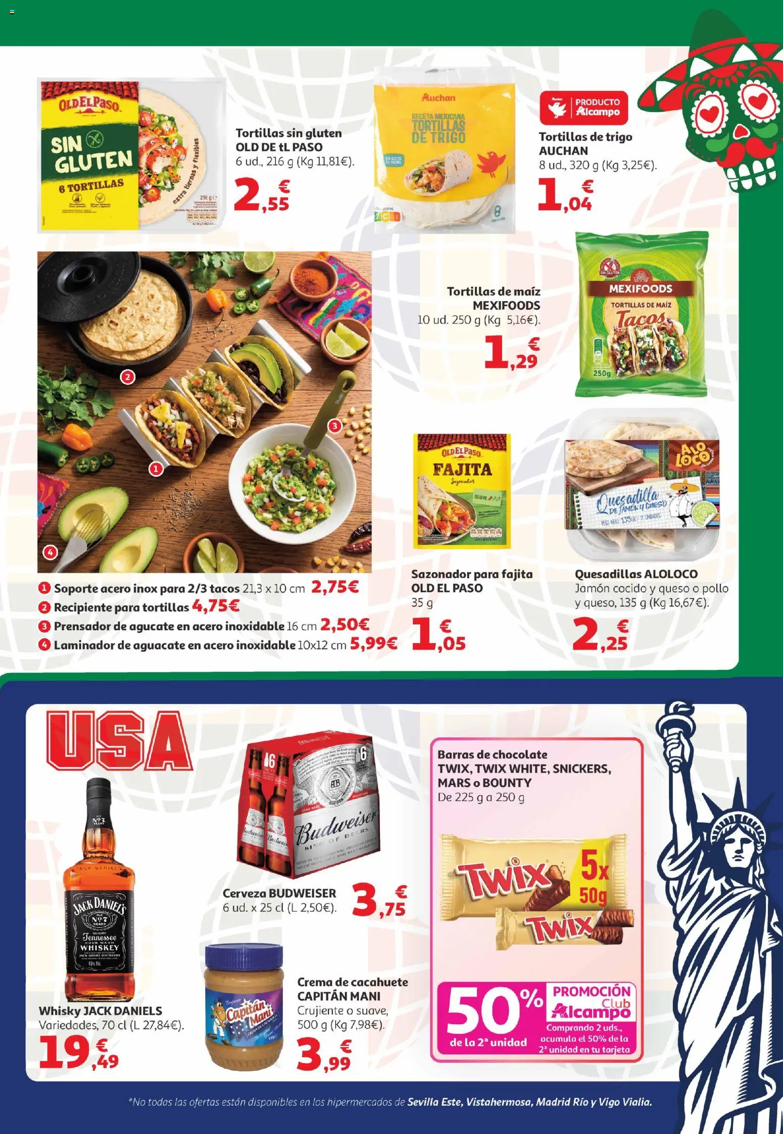 Alcampo Canarias │ válido desde el 07.04.2026 | Página: 13 | Productos: Chocolate, Jamón, Cerveza, Crema