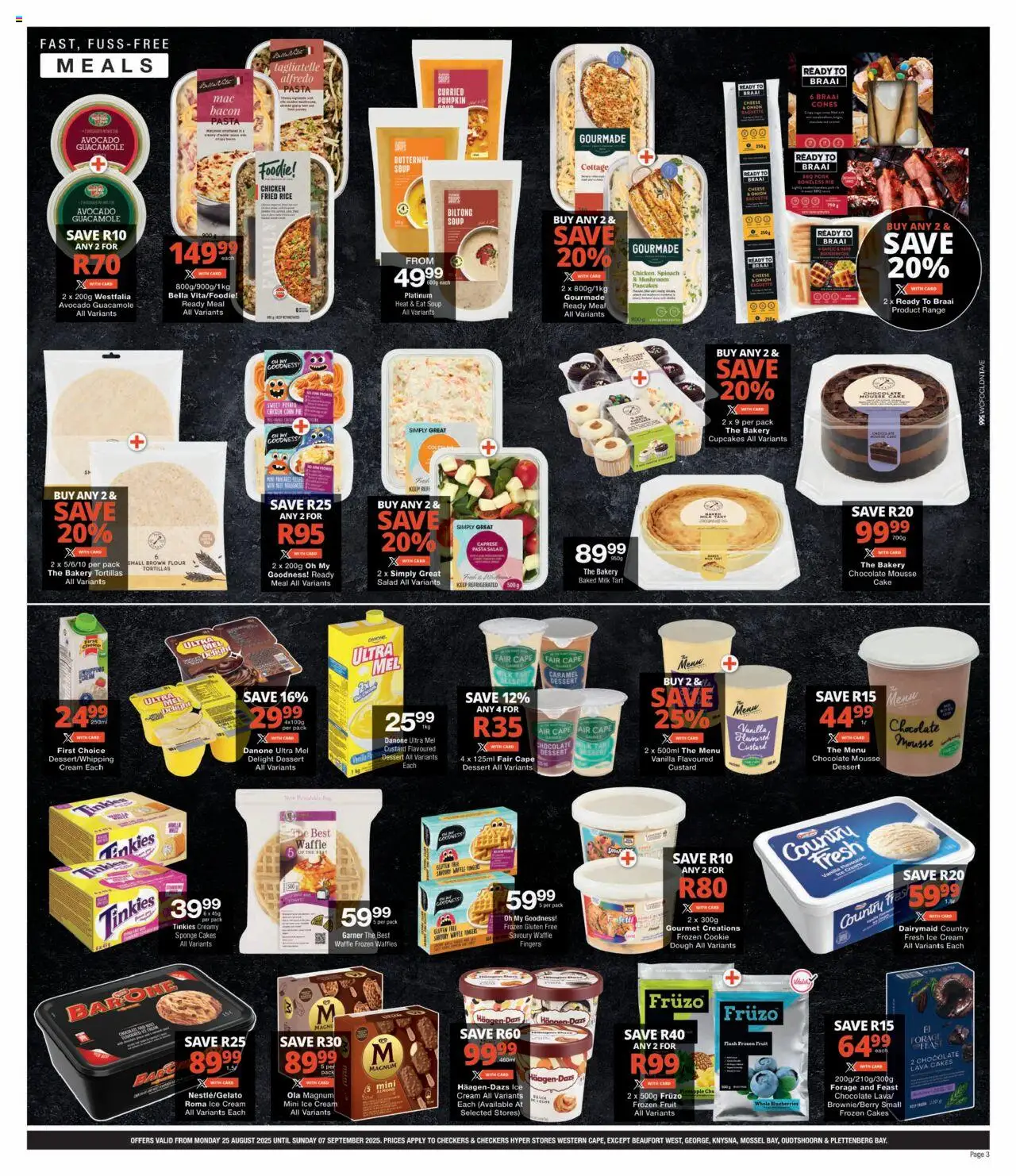 Checkers Western Cape - August Month-End Promotion  │ valid from 25.08.2025 | Page: 3 | Products: Corn, Spray solar infantil, Fruit, Caramel
