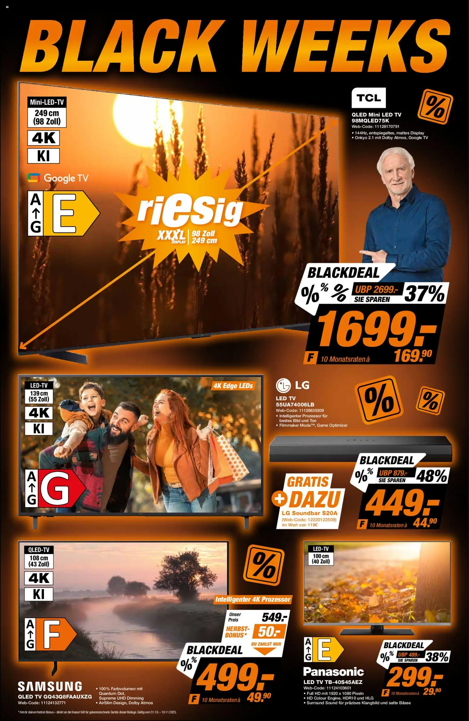 Expert - Black Friday – gültig ab 01.11.2025 | Seite: 8 | Produkte: LG, Panasonic, Samsung, TV