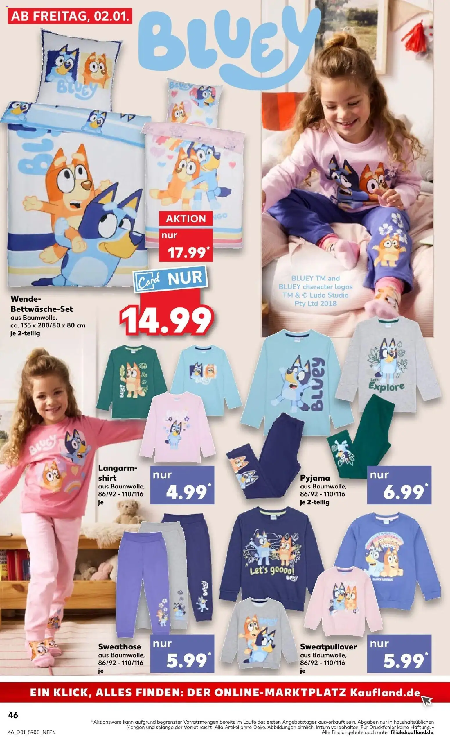 Kaufland prospekt Staßfurt	 – gültig ab 05.01.2026 | Seite: 52 | Produkte: Shirt, Sweathose, Langarmshirt, Pyjama
