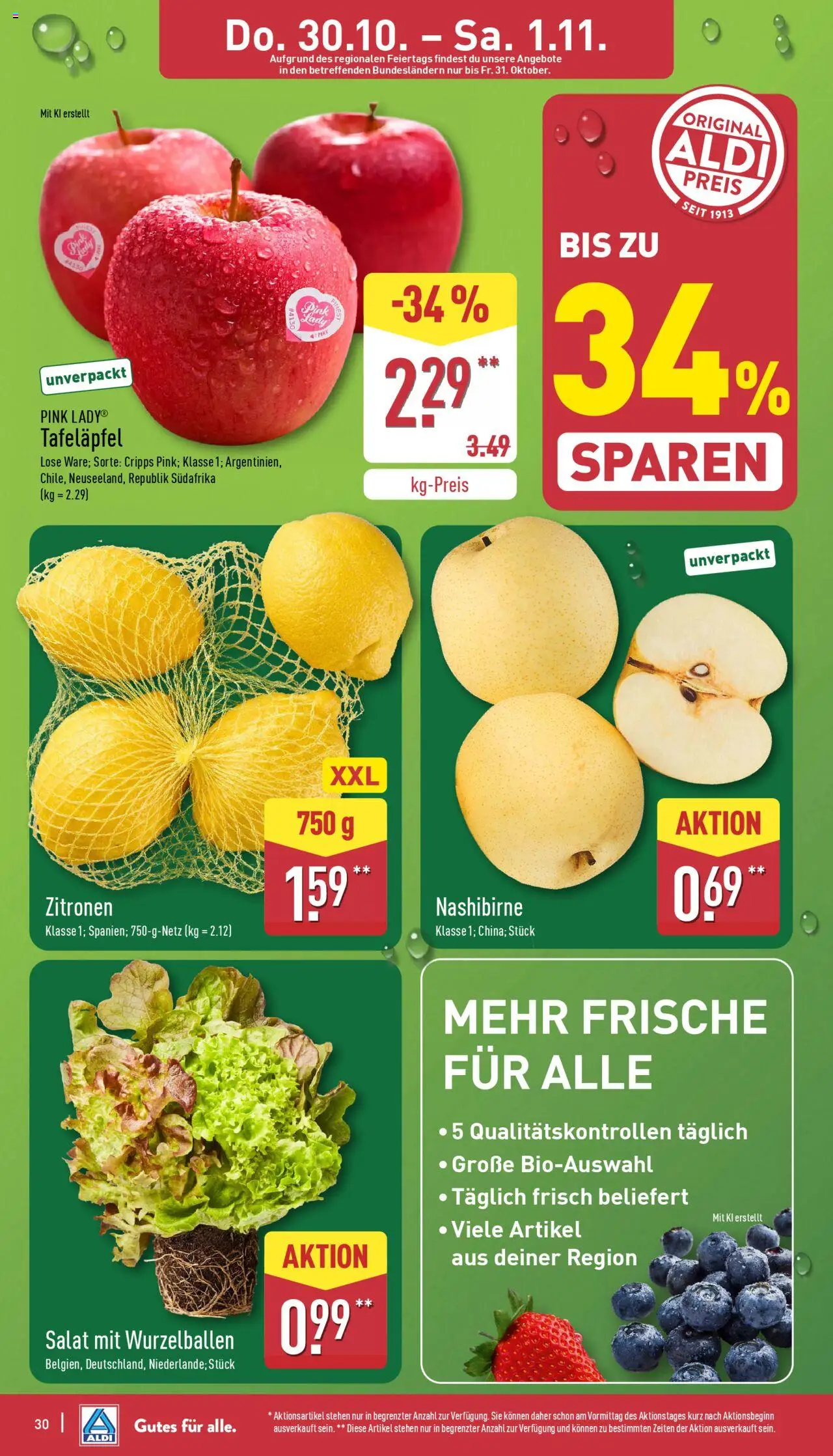Aldi Prospekt 	 – gültig ab 27.10.2025 | Seite: 30