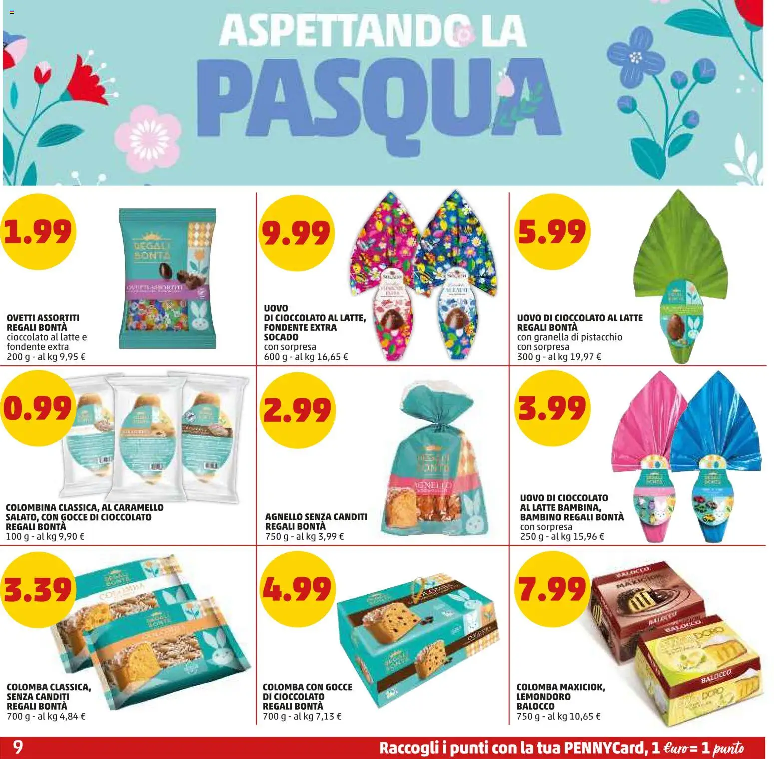Volantino PENNY del 12.03.2026 | Pagina: 9 | Prodotti: Cioccolato, Latte, Agnello