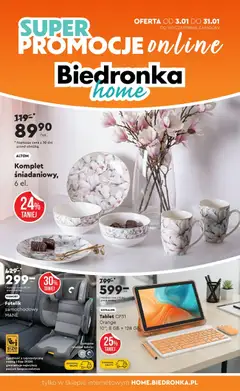Pogląd oferty "Biedronka gazetka - Home" - ważna od 03.01.2026