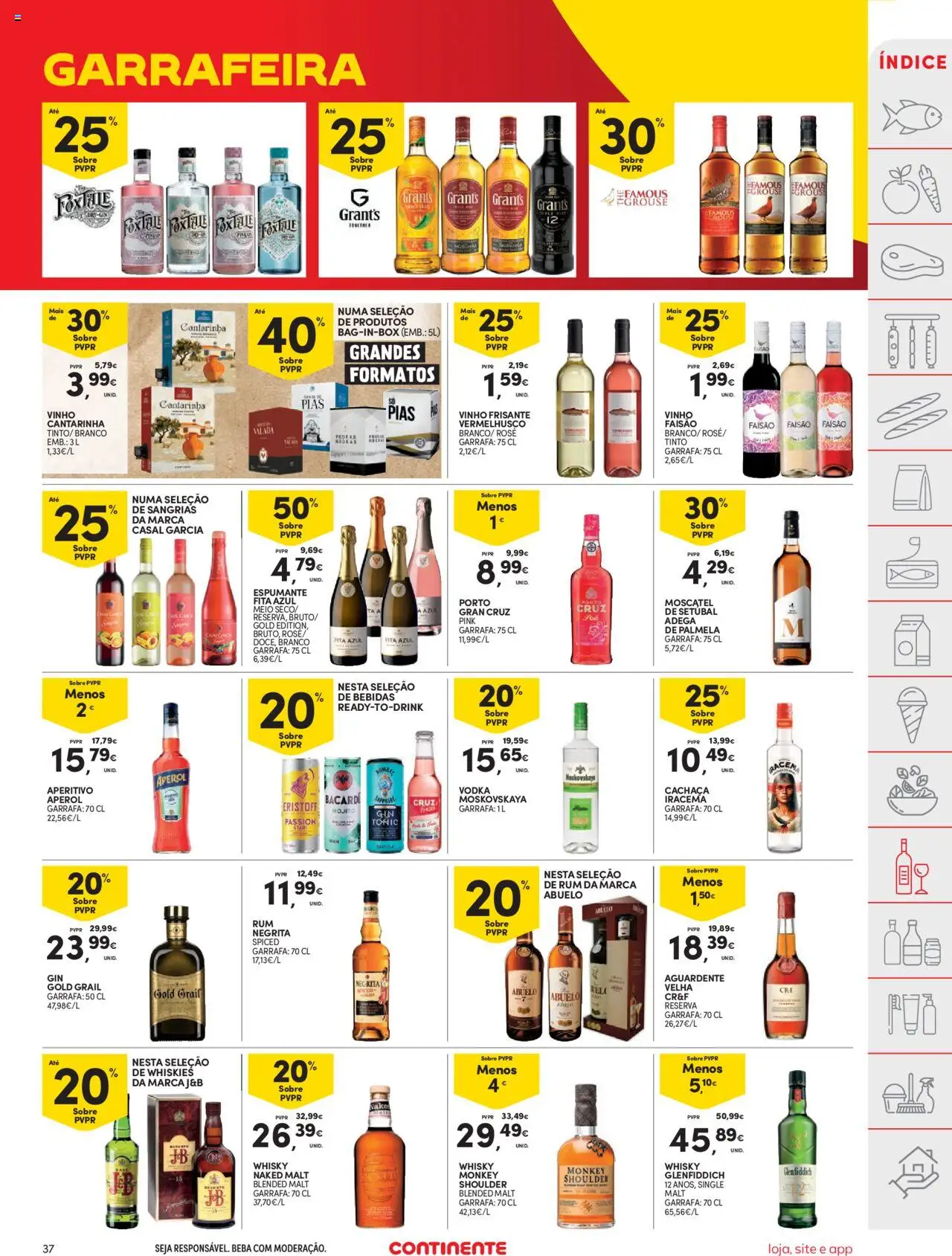 Continente folheto │ válido de 14.10.2025 | Página: 37 | Produtos: Whisky, Rum, Vinho, Vodka