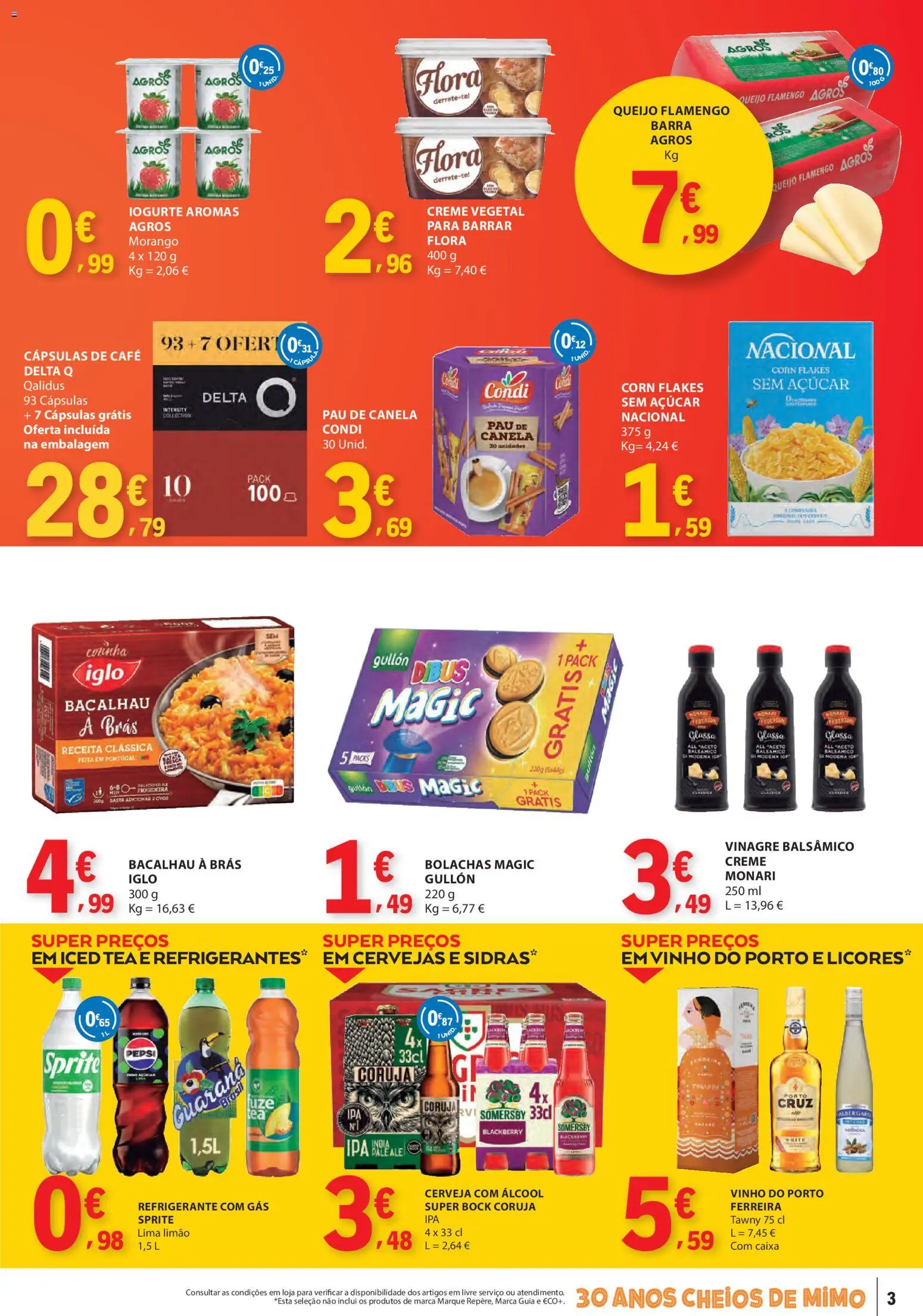 E.Leclerc Catálogo Fim de Semana │ válido de 13.03.2026 | Página: 3 | Produtos: Vinagre balsâmico, Delta q, Super bock, Caixa