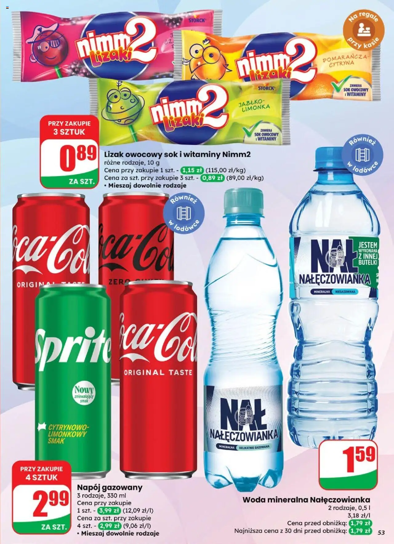 Dino Gazetka od 01.10.2025 | Strona: 53 | Produkty: Cytryna, Limonka, Woda mineralna Nałęczowianka, Sok