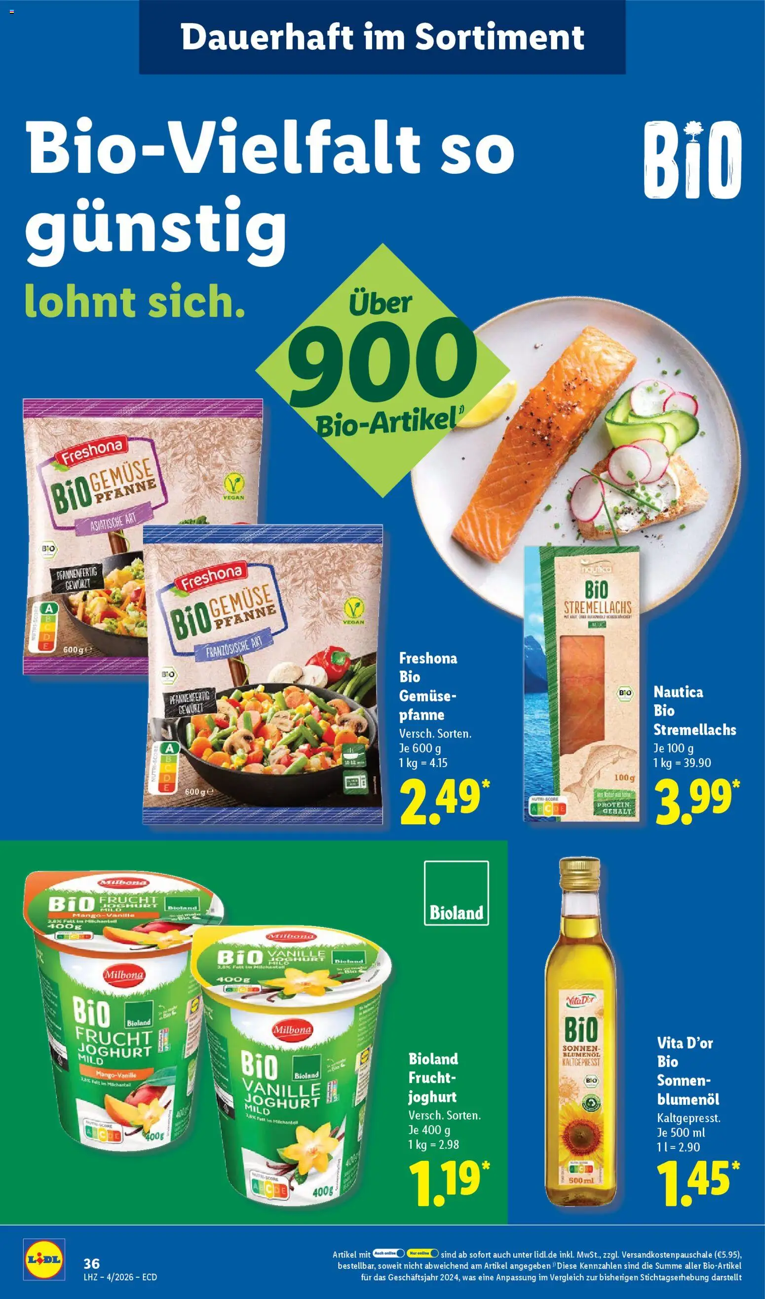 Lidl Prospekt Gladenbach – gültig ab 19.01.2026 | Seite: 54 | Produkte: Joghurt, Tür, Gemüse, Mango
