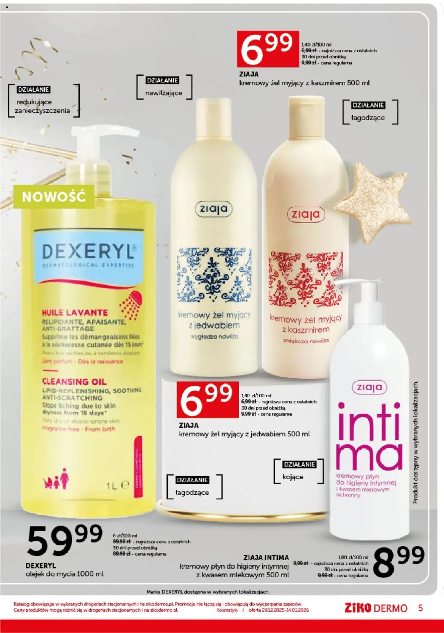 Ziko Gazetka od 29.12.2025 | Strona: 5 | Produkty: Kosmetyki, Płyn do higieny intymnej