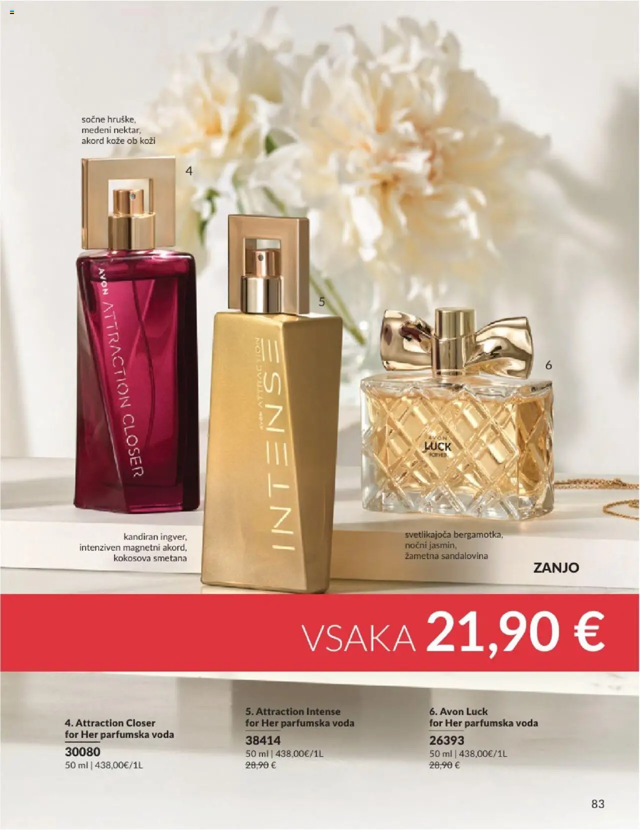 Avon katalog │ velja od 01.07.2025 | Stran: 83 | Izdelki: Smetana, Voda, Parfumska voda