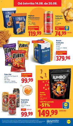 Lidl katalog - važi od 14.08.2025 | Strana: 39 | Proizvode: Čips, Protein, Pakovanje, Pivo