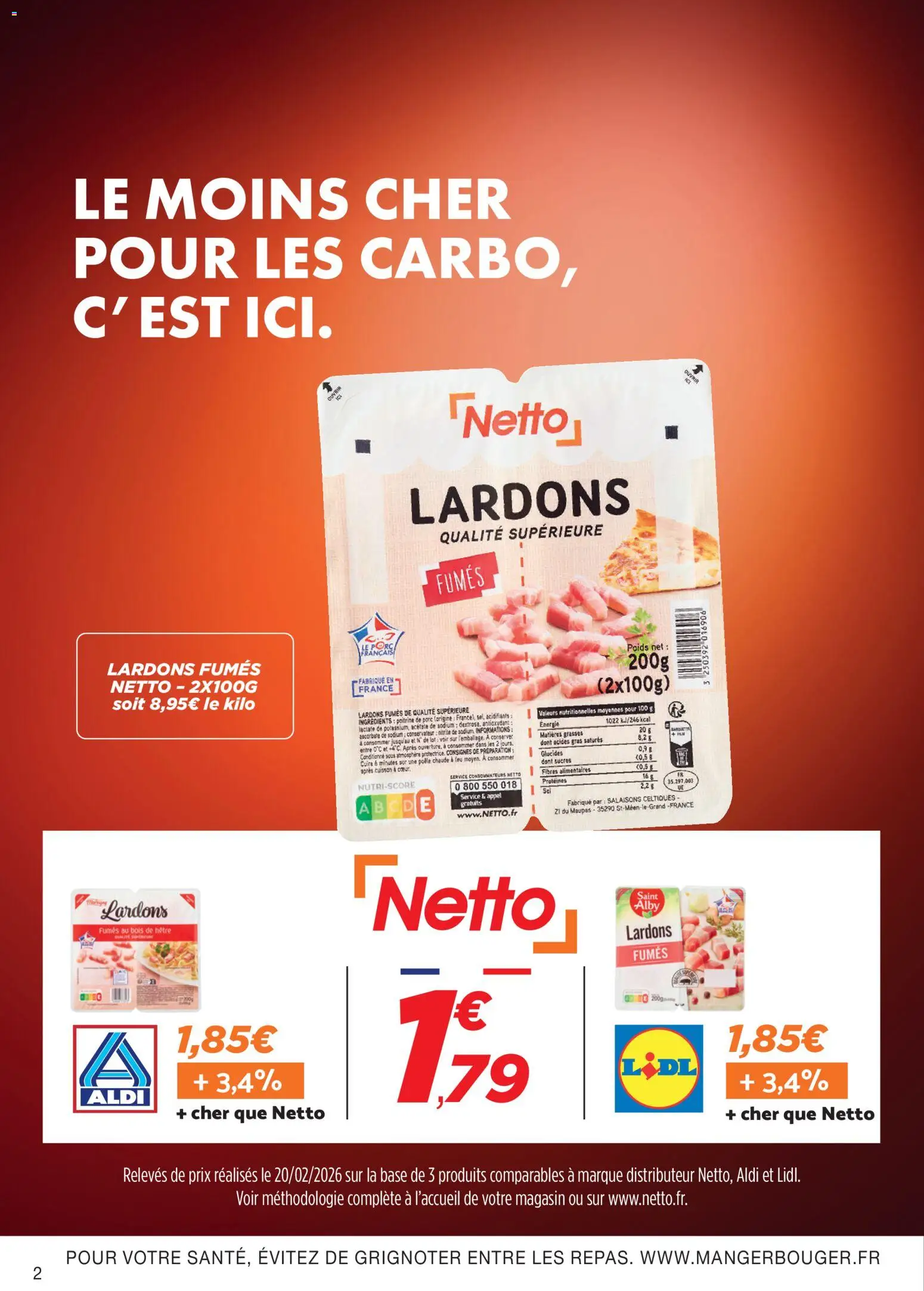 {H1} | Page: 2 | Produits: Poids, Poitrine de porc, Lardons, Porc