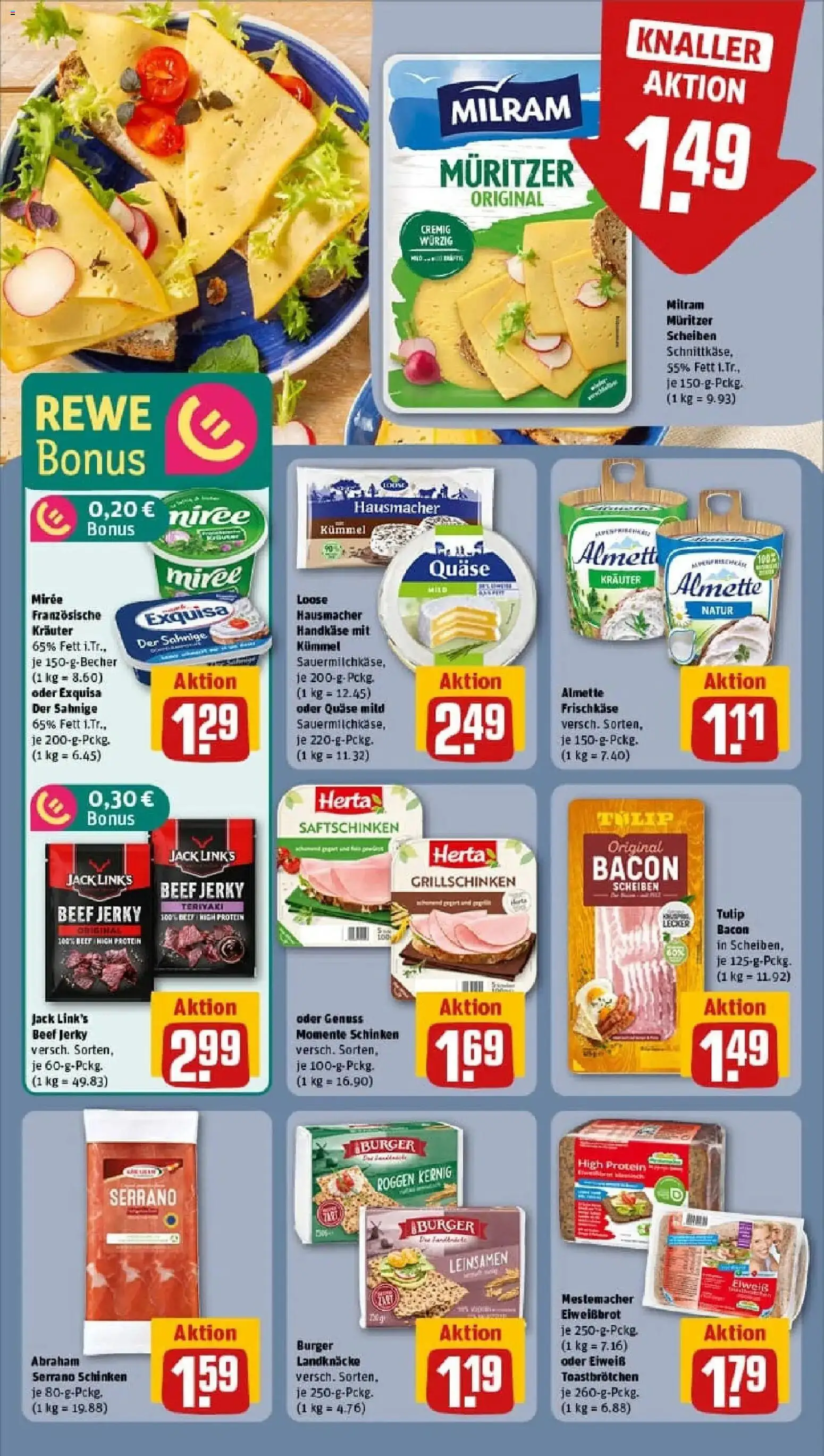 Rewe prospekt Dortmund	 – gültig ab 02.02.2026 | Seite: 14 | Produkte: Exquisa, Milram, Schinken, Frischkase