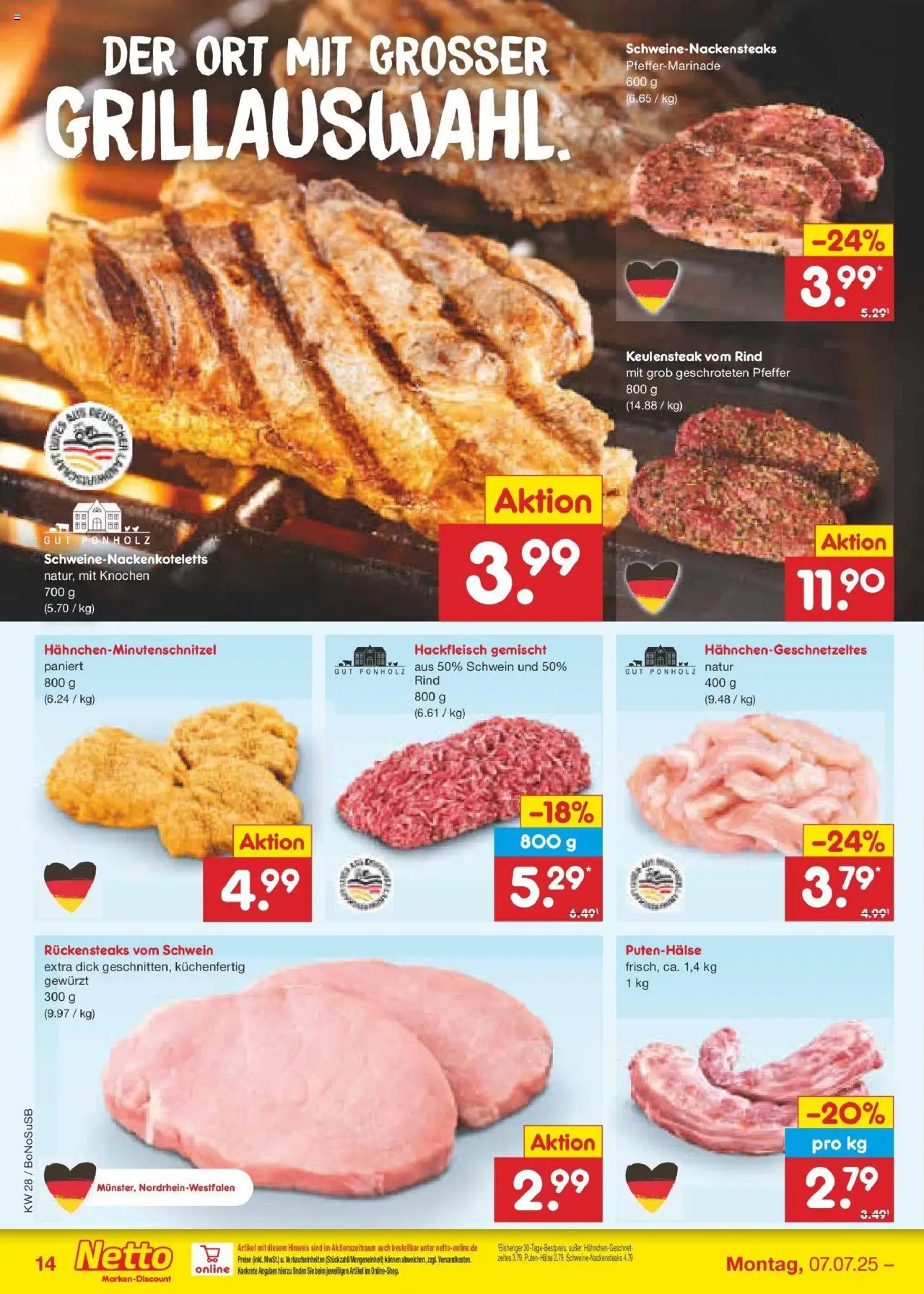 Netto Marken-Discount prospekt Herne	 - gültig ab dem 07.07.2025 | Seite: 16 | Produkte: Pfeffer, Hackfleisch