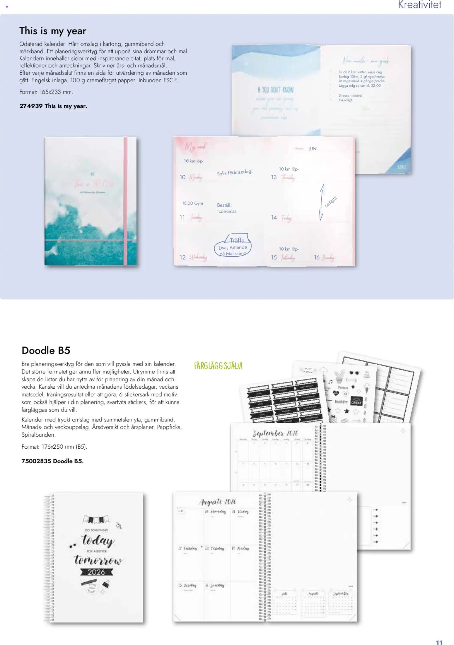 Lyreco reklamblad aktuell från 26.01.2026 | Sida: 11 | Produkter: Kalender