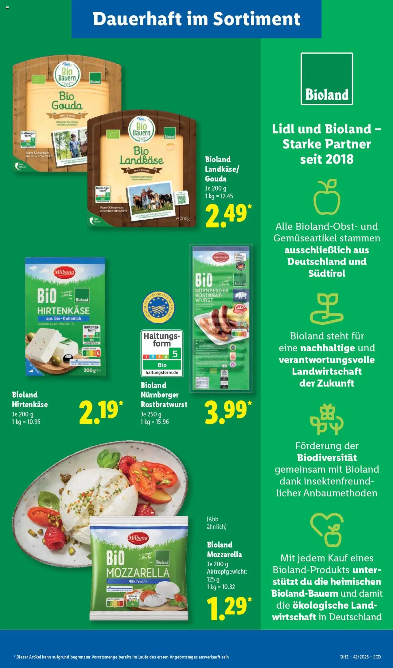 Lidl - Prospekt – gültig ab 13.10.2025 | Seite: 23 | Produkte: Mozzarella, Gouda, Wurst